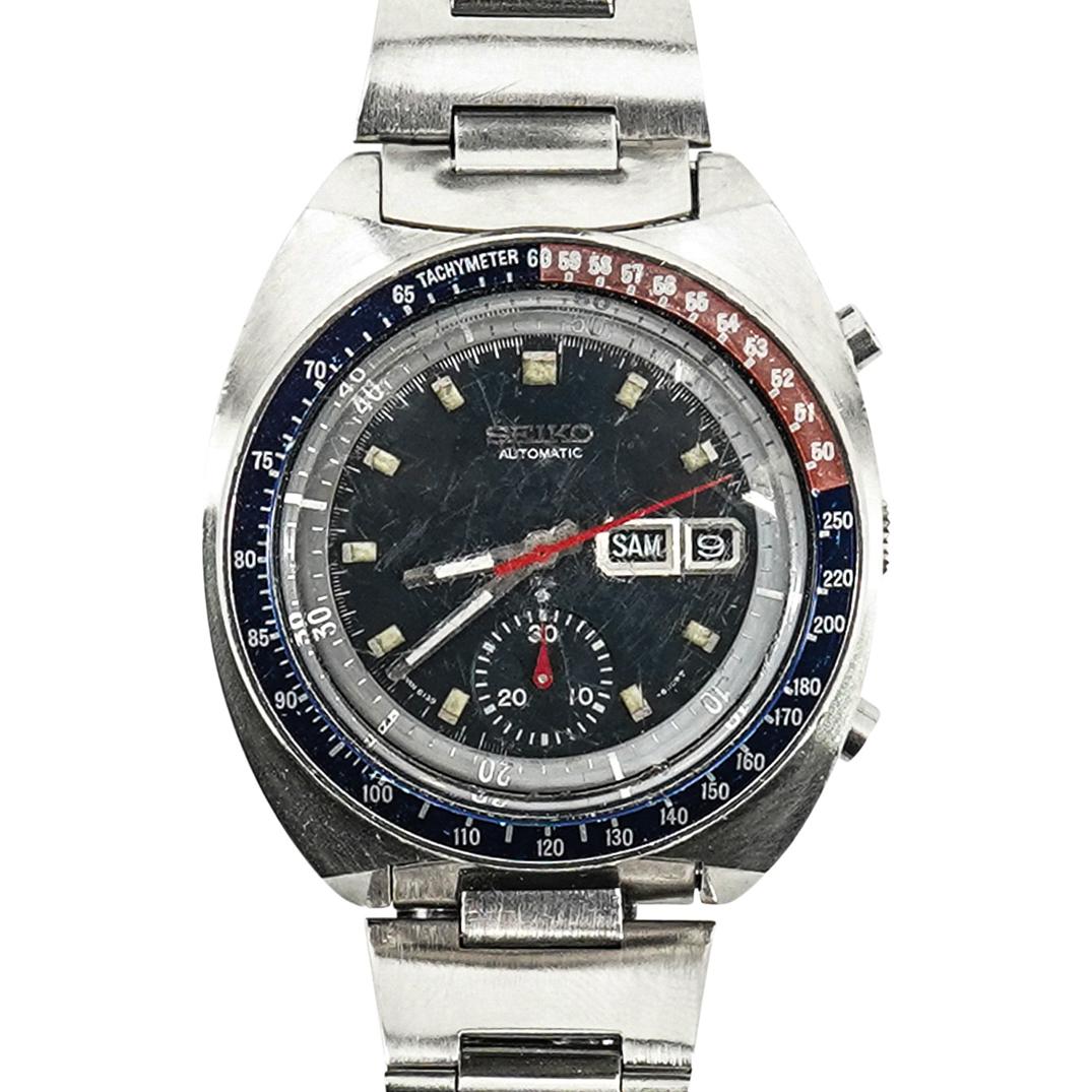 Seiko Pogue Pepsi 6139-6005 Chronograph Wristwatch (1 of 4)