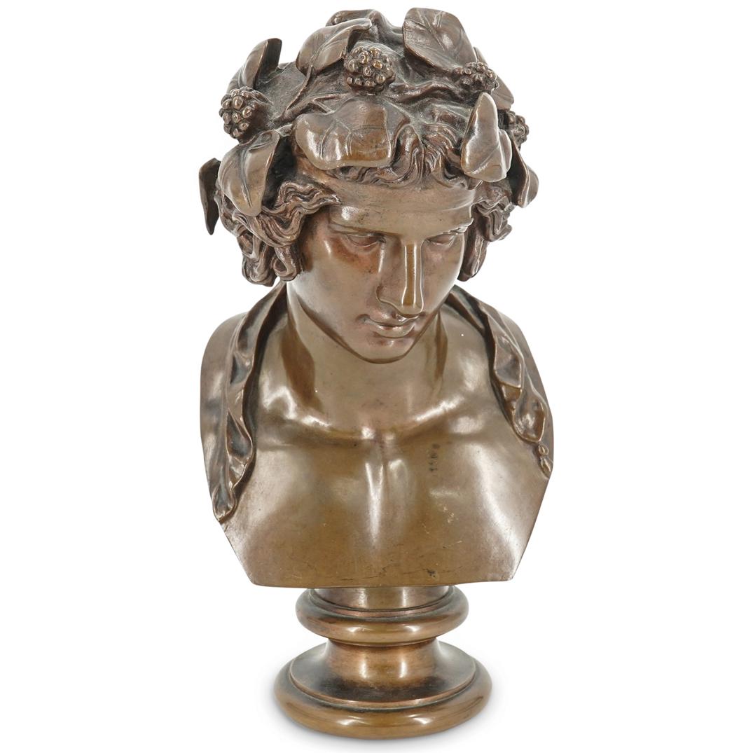 Barbedienne Bronze Bacchus Bust (1 of 9)