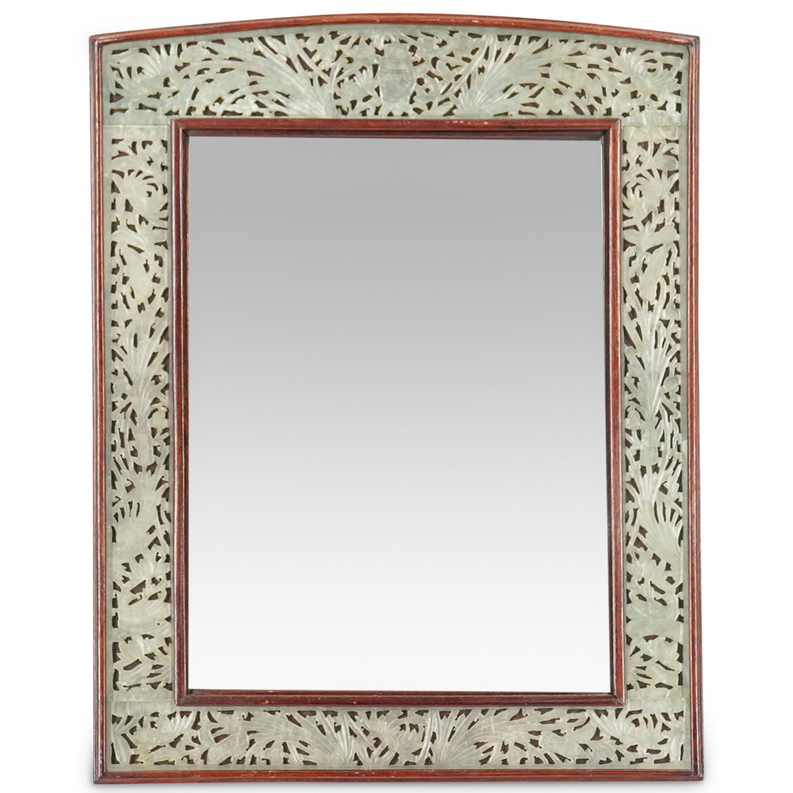 Chinese Jade And Wood Mirror (1 of 8)
