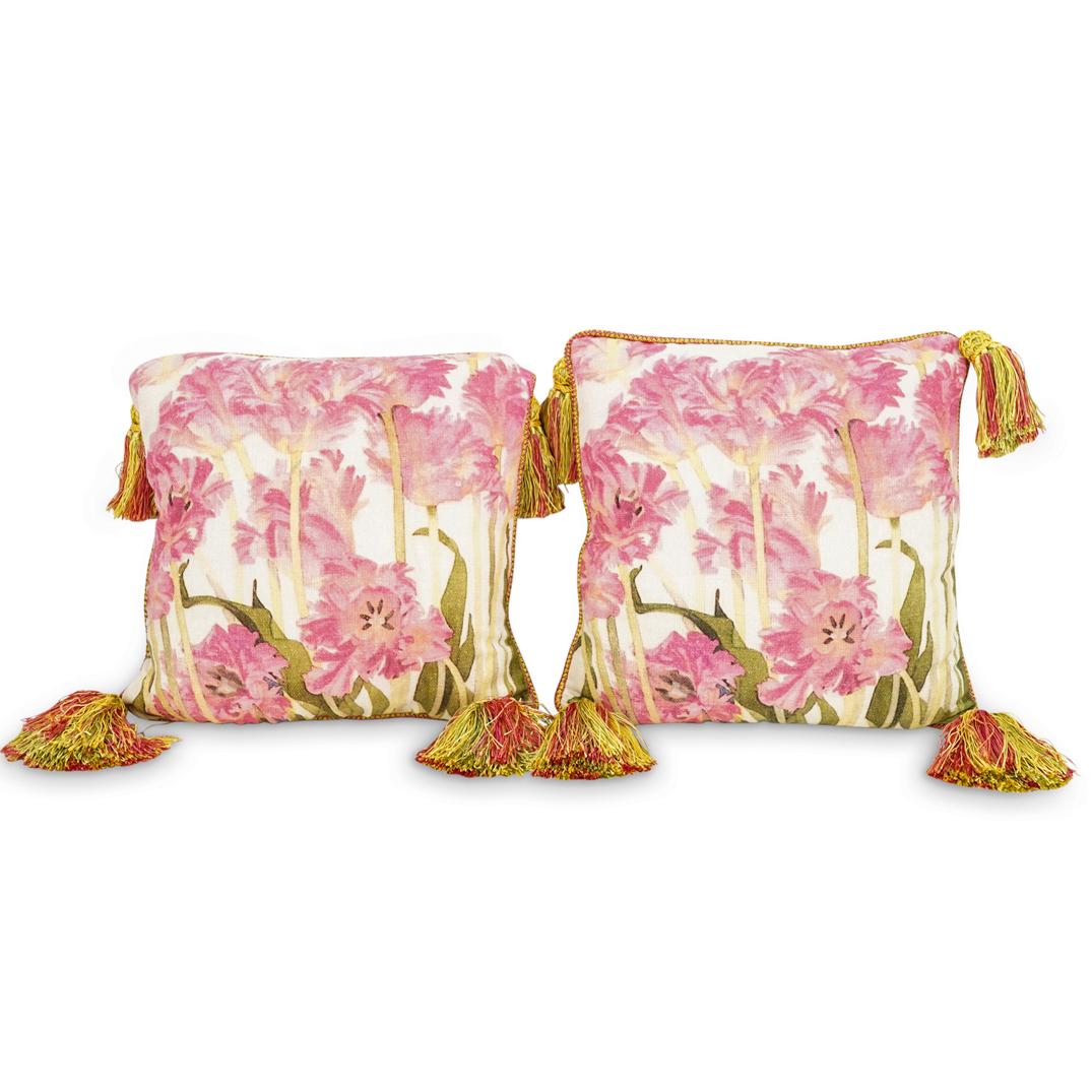 (2 Pc) Pair Of MacKenzie-Childs Linen/Cotton Cushions Set (1 of 7)