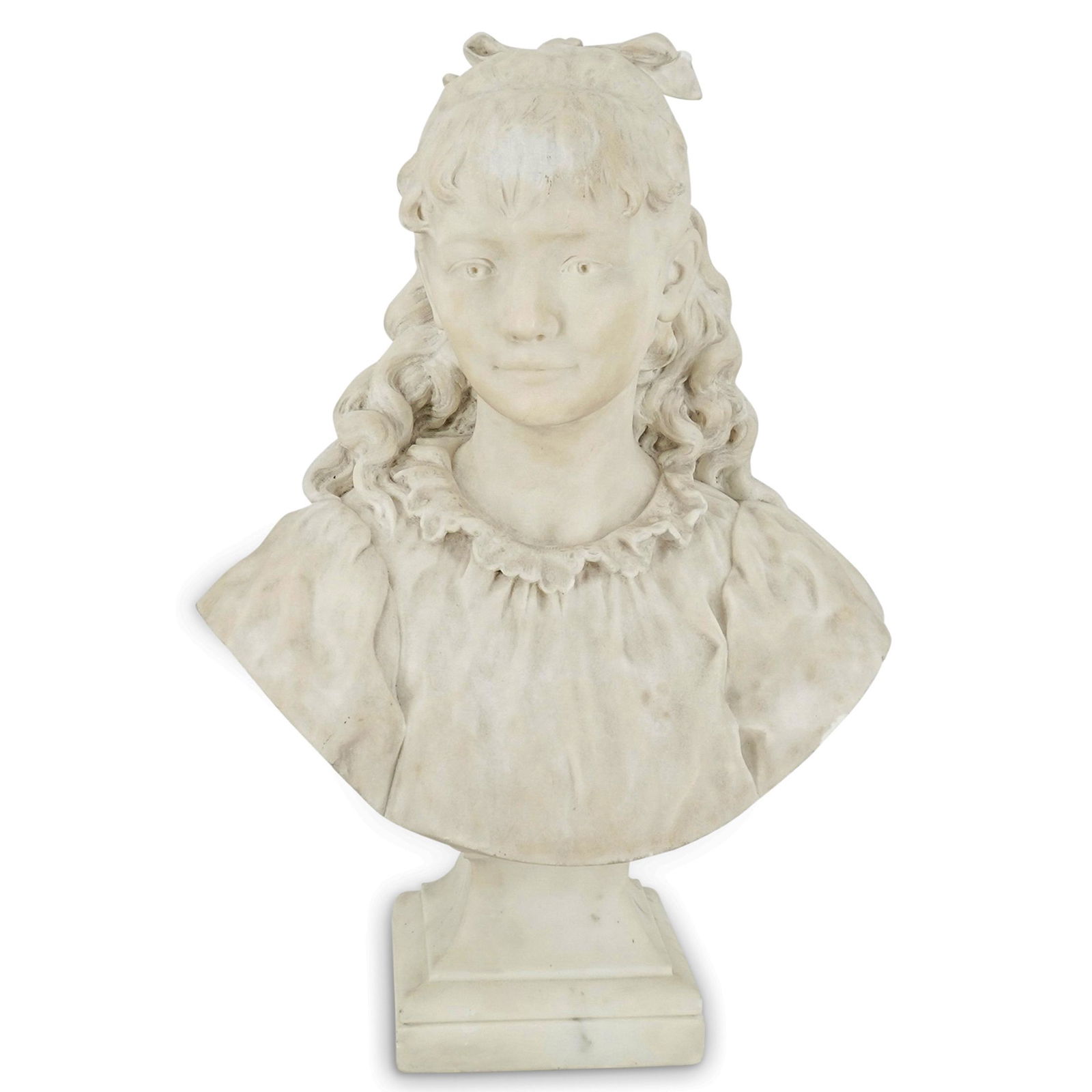 Alphonse Colle (1857-1935) Marble Female Bust (1 of 10)