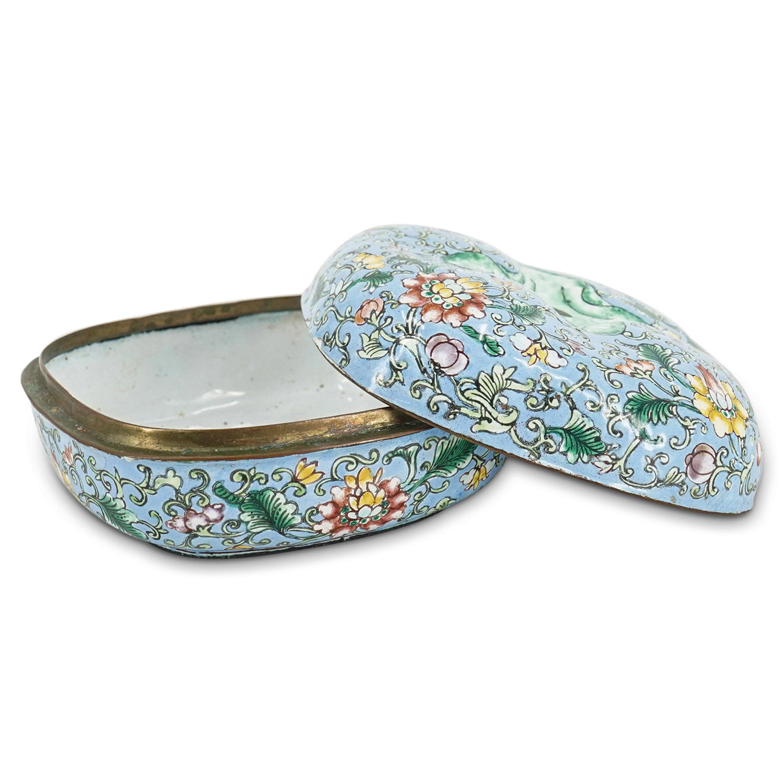 Chinese Enameled Metal Box (1 of 6)