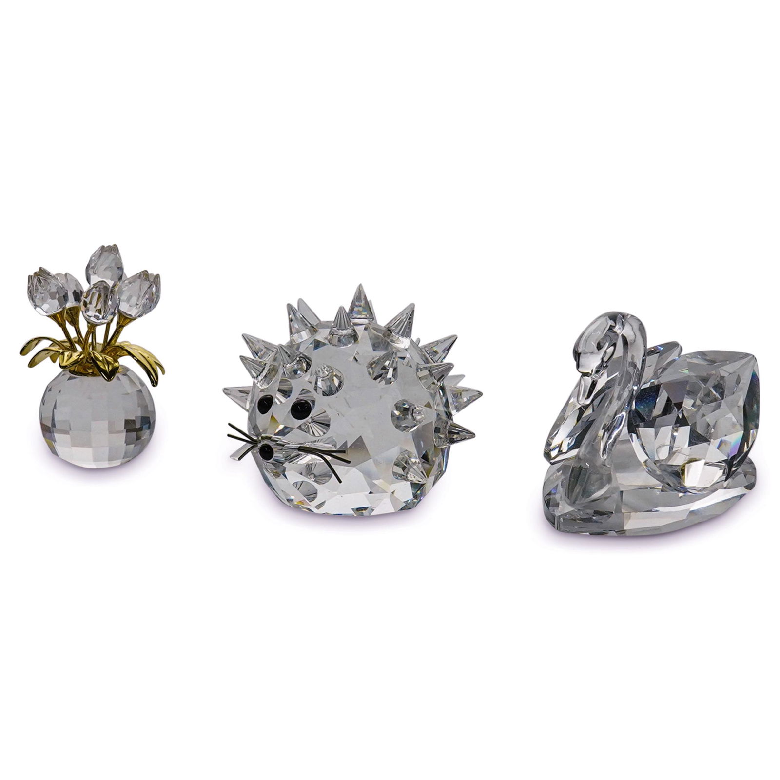 (3pc) Collectible Swarovski Crystal Figurines
