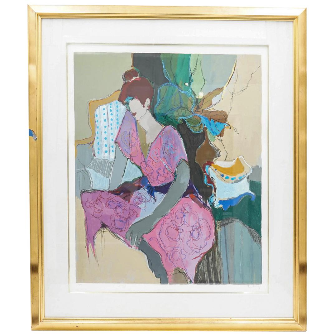 Itzchak Tarkay (1935) "Woman with Red Hair" Lithograph (1 of 11)