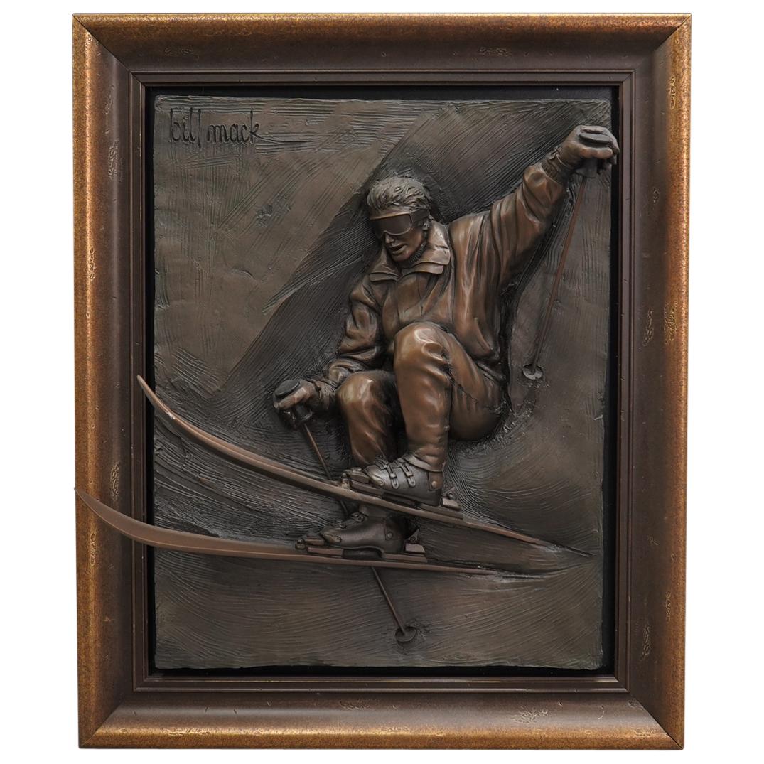 Bill Mack "Freestyle" Bronze Relief Sculpture in 61/75 (1 of 9)