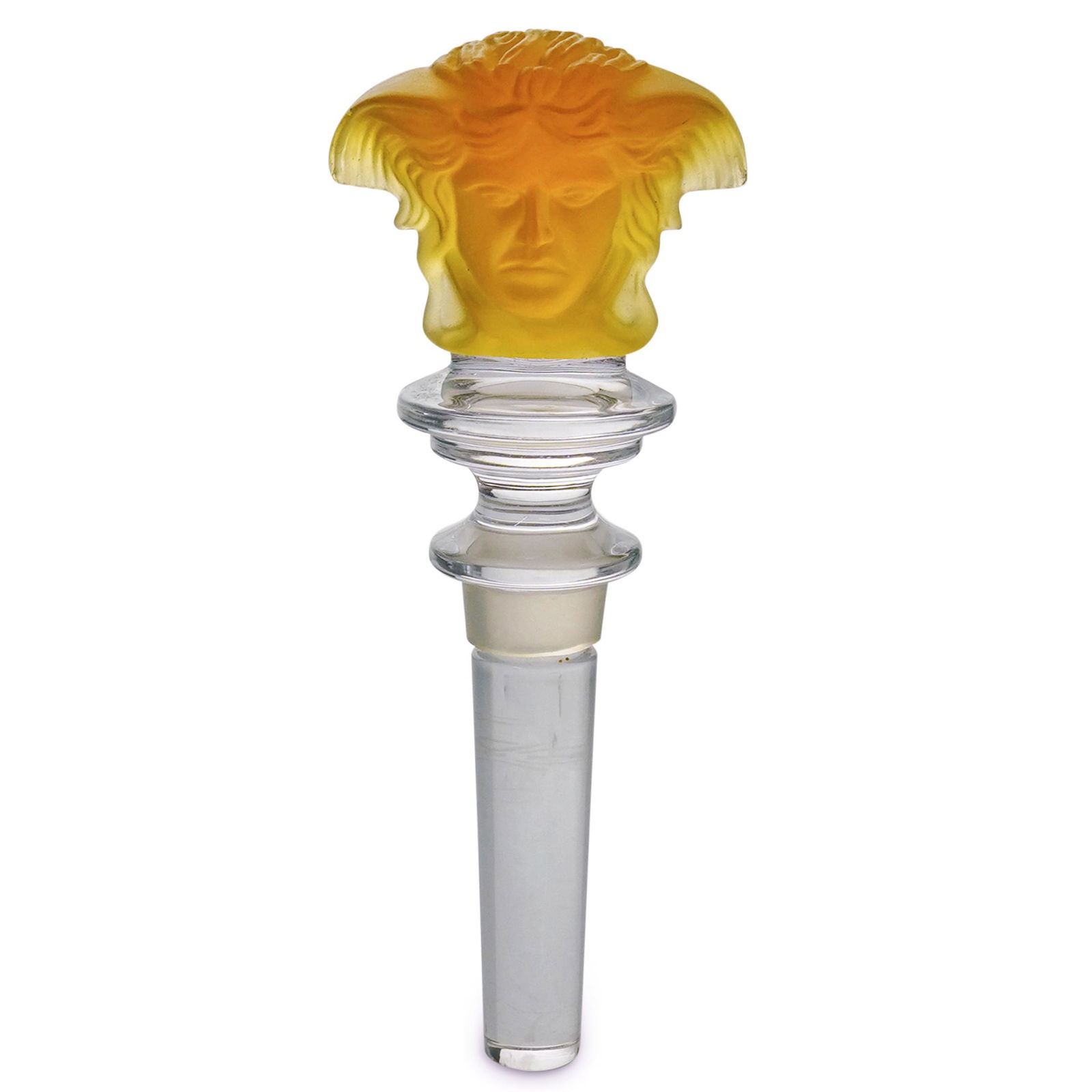 Rosenthal Versace Amber Medusa Head Stopper (1 of 3)
