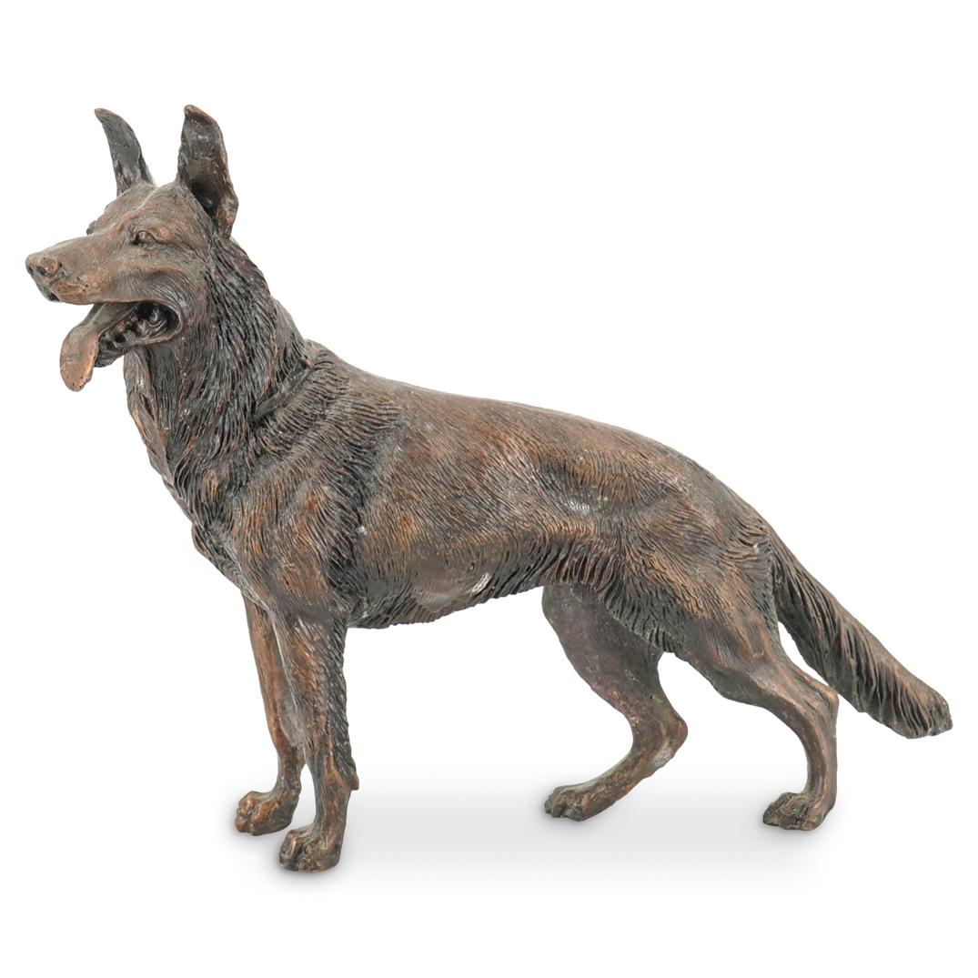 (2 Pc) German Shepherd Dogs Sculptures (1 of 12)