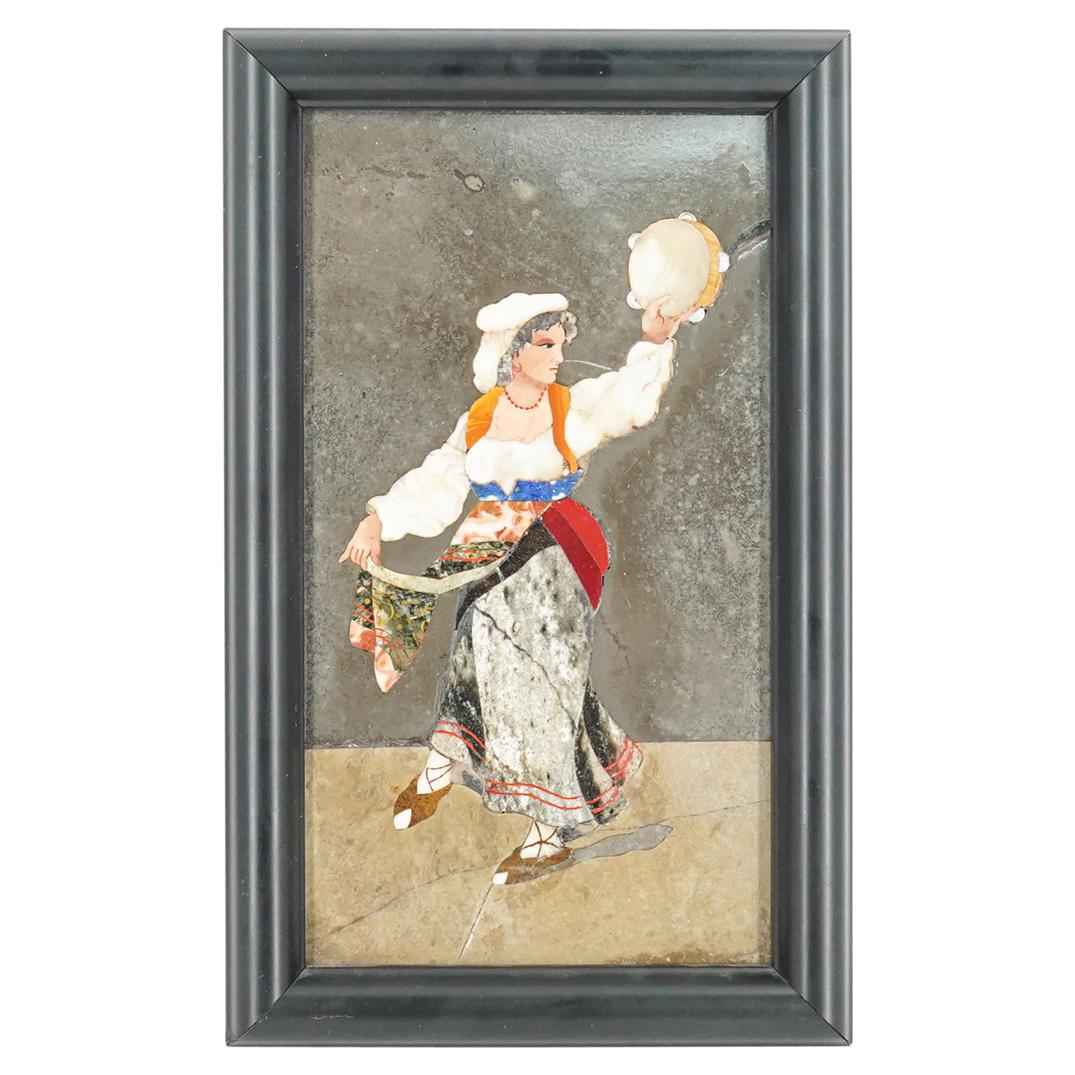 Pietra Dura Italian Marble Plaque (1 of 4)