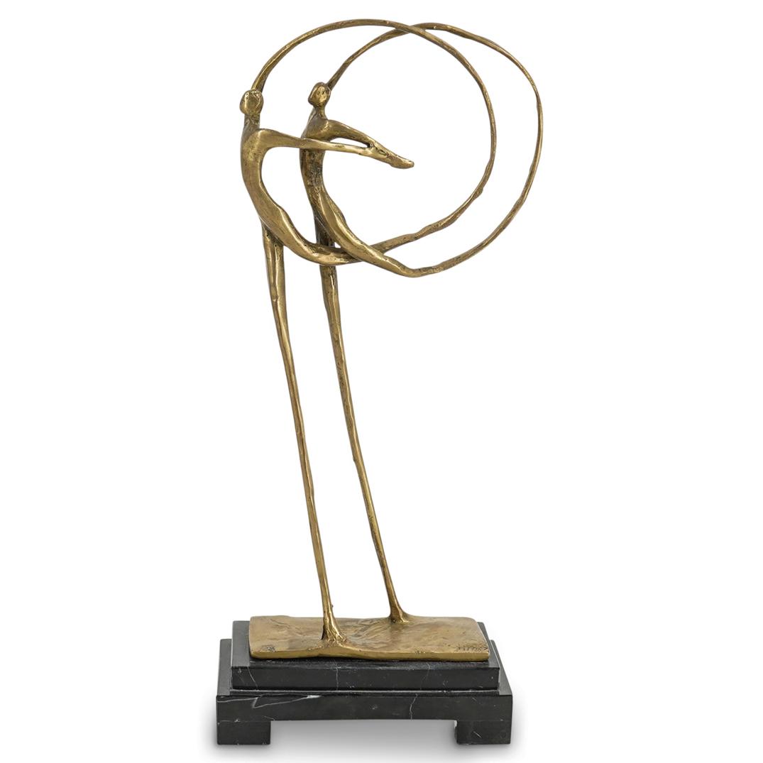 Dancers Bronze Sculpture On Marble Base (1 of 5)