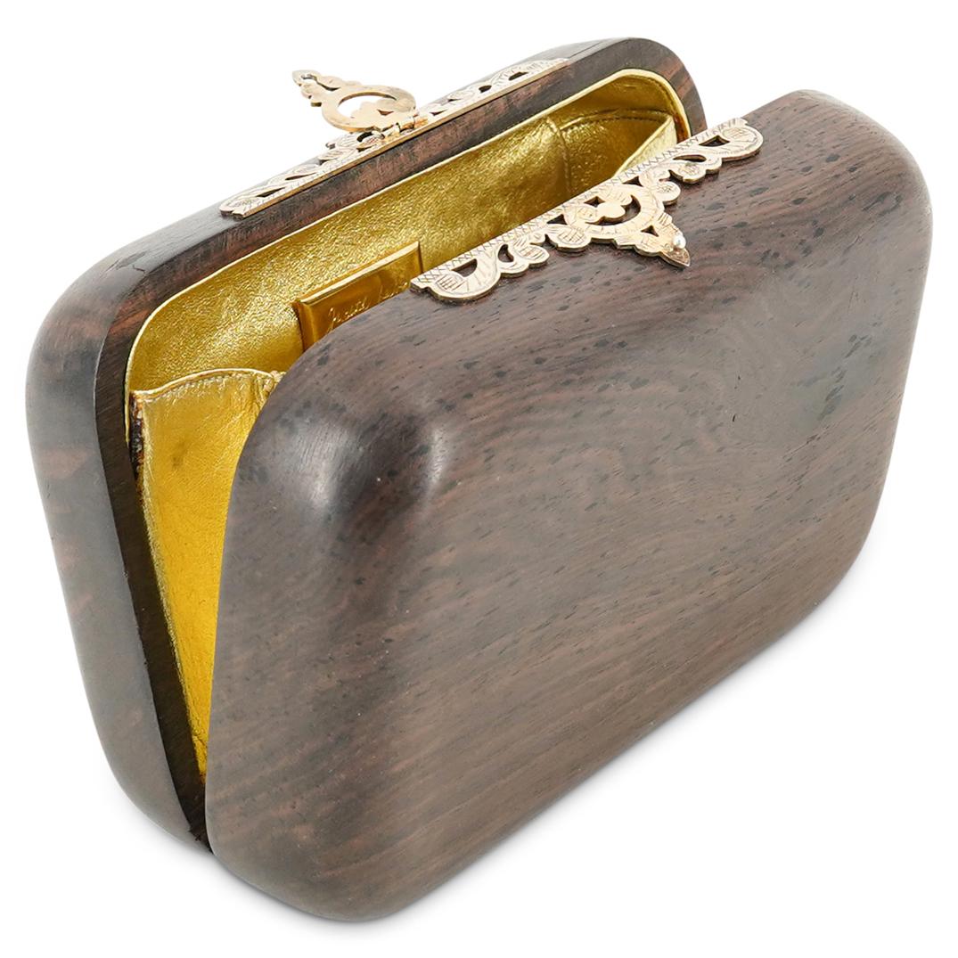 Judith Leiber Wooden Clutch Bag (1 of 7)
