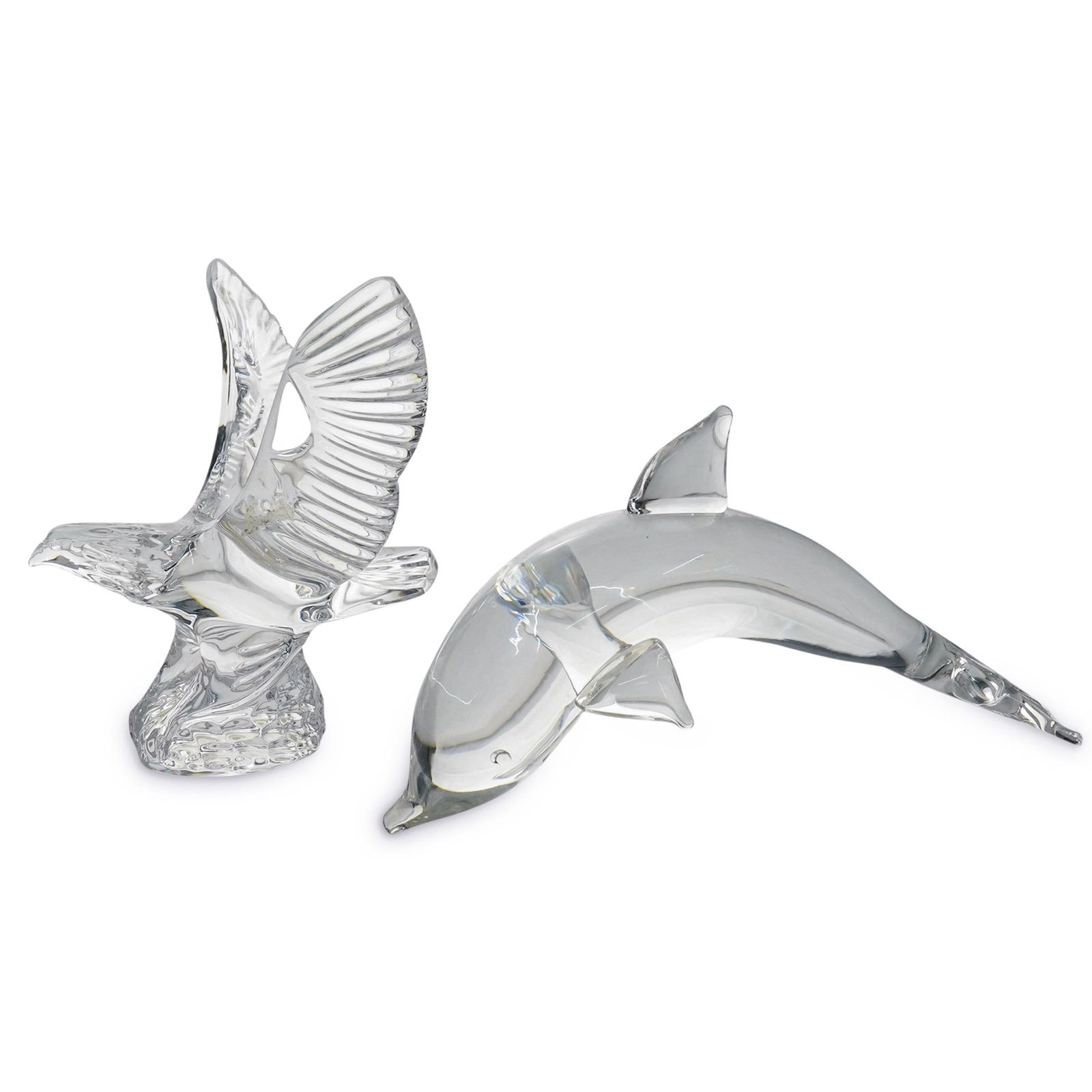 (2 Pc) A Steuben & Waterford Crystal Figurines (1 of 11)