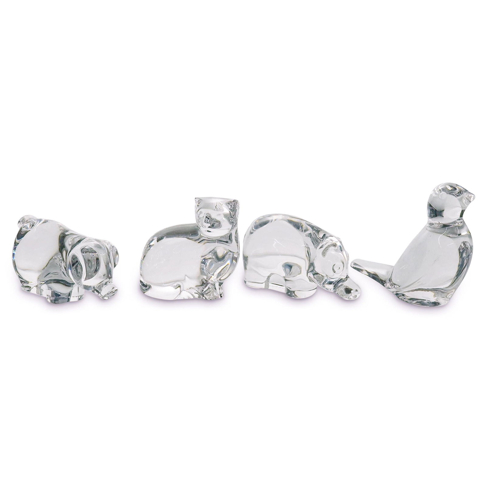 (4Pc) Villeroy Boch Crystal Animal Figurines (1 of 7)