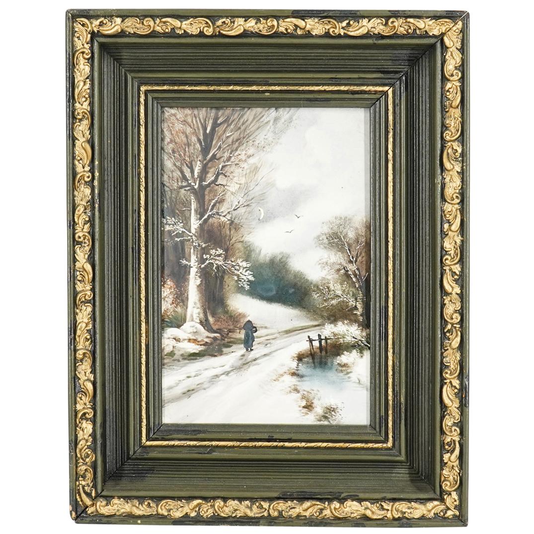 Antique German Enamel Porcelain Plaque (1 of 8)