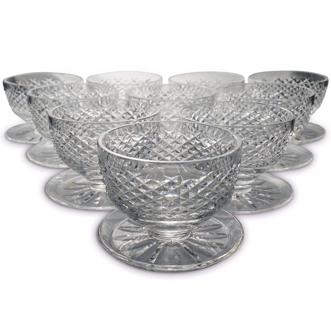 (10 Pc) Waterford Cut Crystal Sorbet Glasses (1 of 9)
