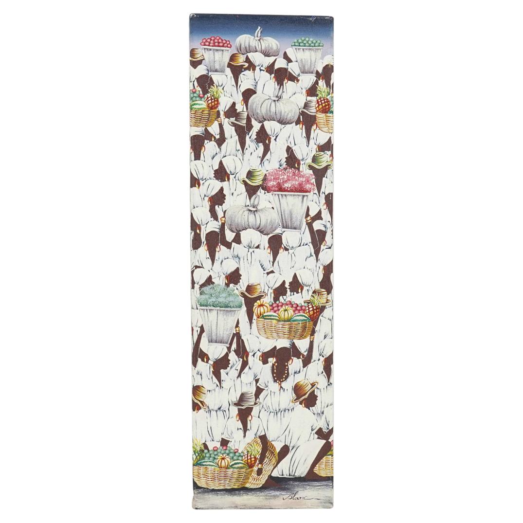 Jean Claude Blanc (Haiti, 1965) Acrylic On Canvas Painting (1 of 5)