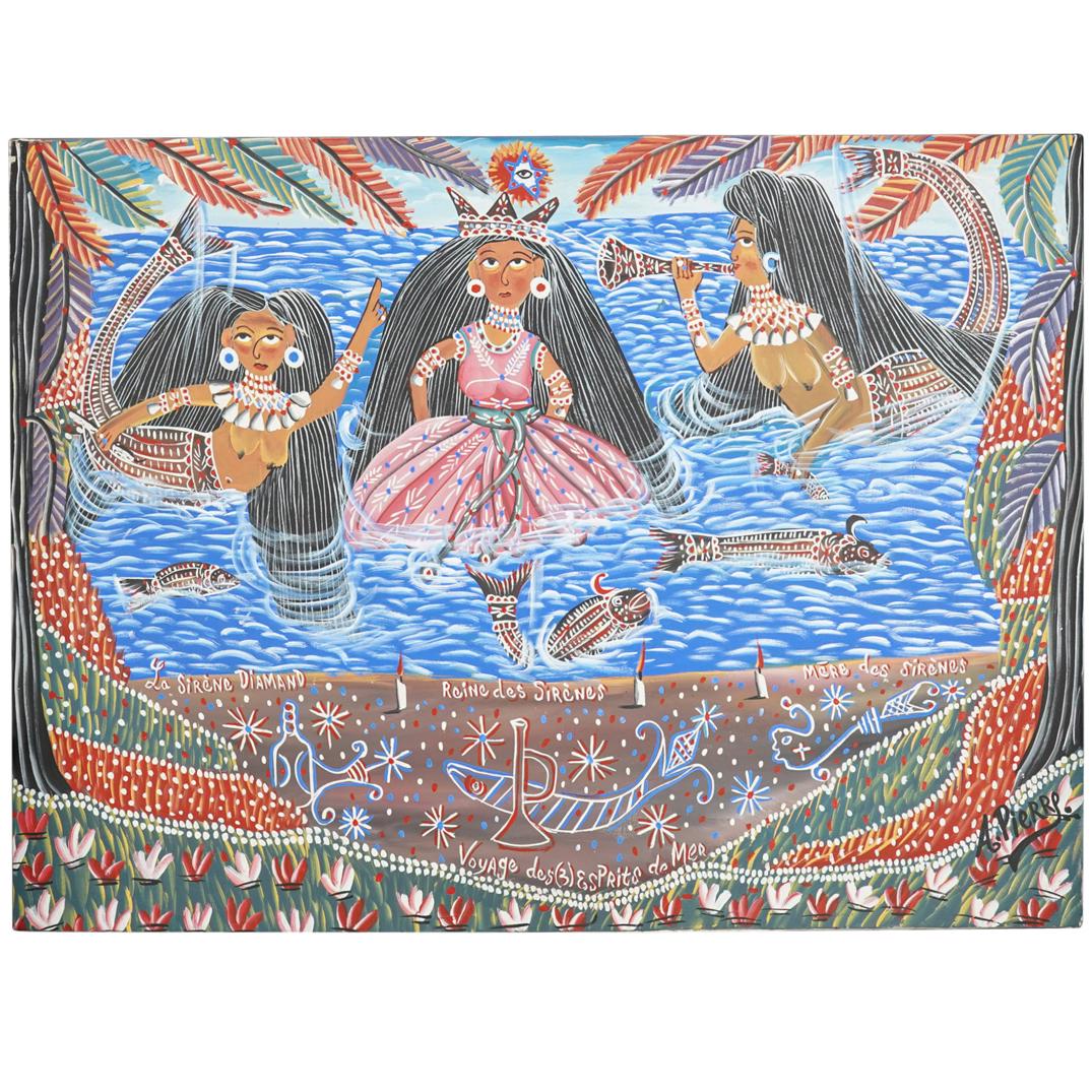 A. Pierre (Haitian, 20th Century) Oil Painting On Canvas (1 of 8)