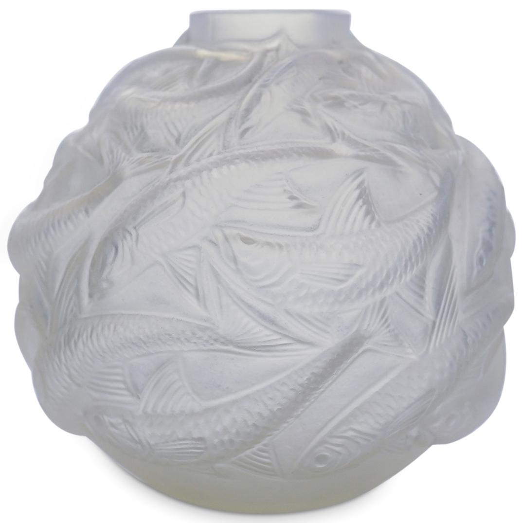 Rene Lalique "Oleron" Opalescent Glass Vase (1 of 7)