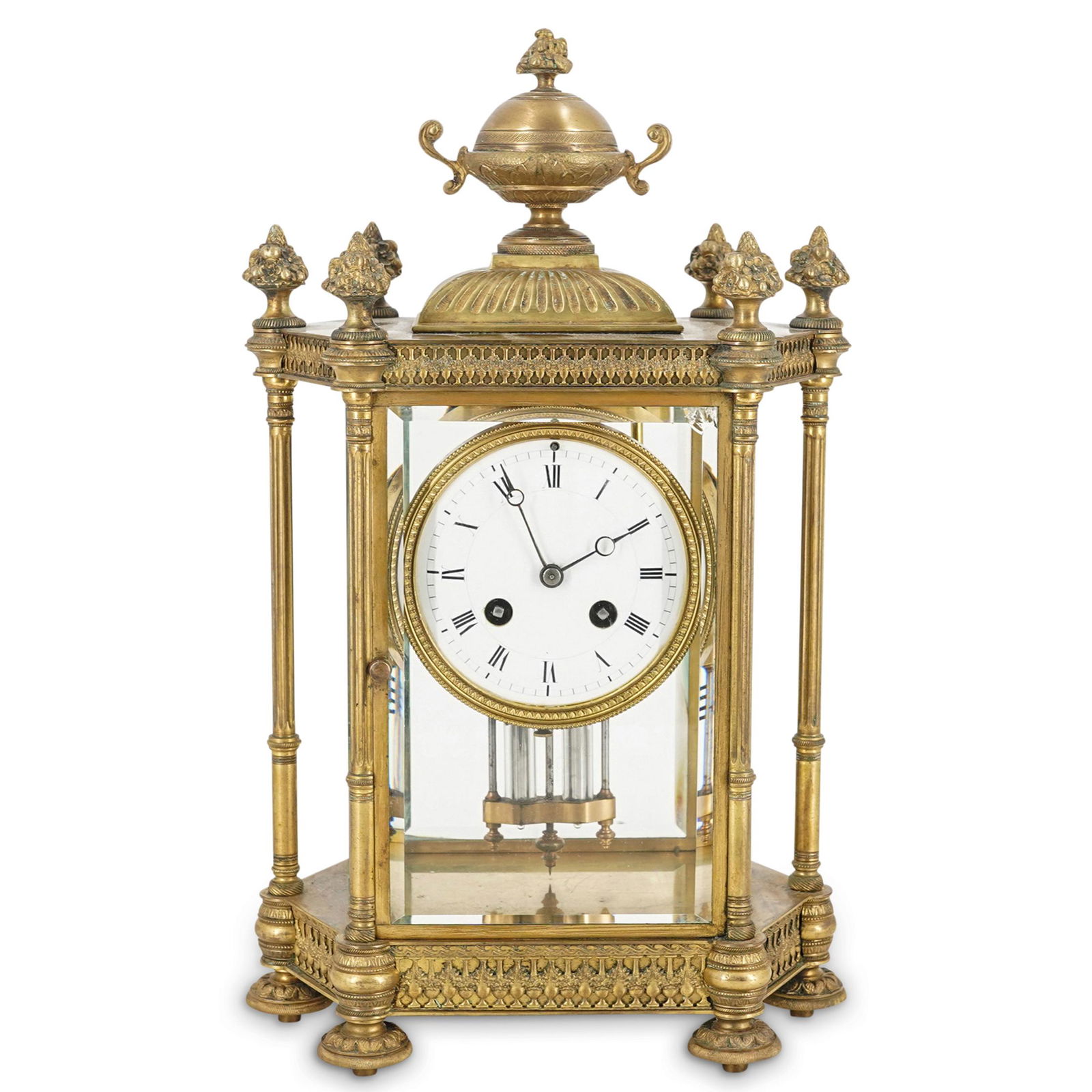 Antique French Samuel Marti Gilt Bronze Mercury Regulator Clock (1 of 8)