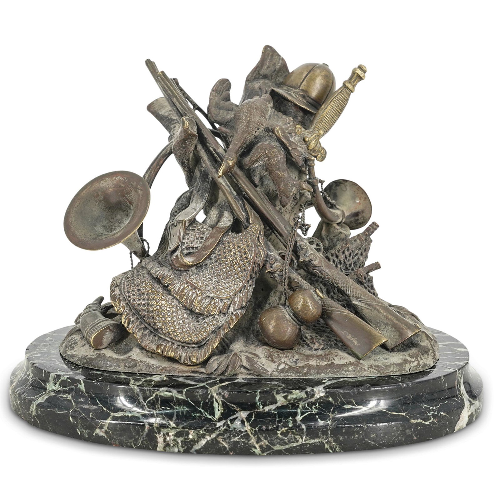 Antique French Bronze Figural Desk Set (1 of 10)