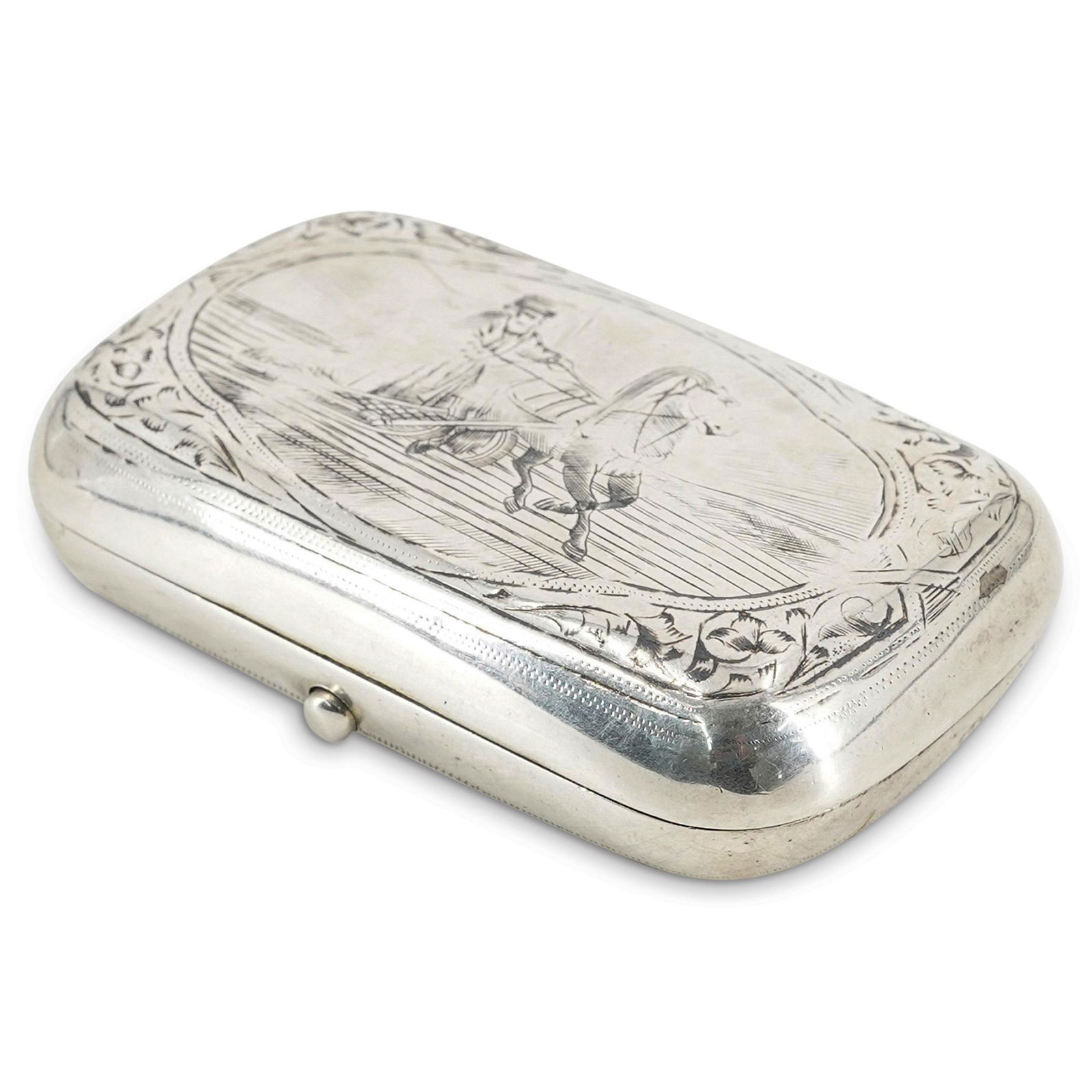 Antique Russian 84 Silver Cigarette Box (1 of 5)