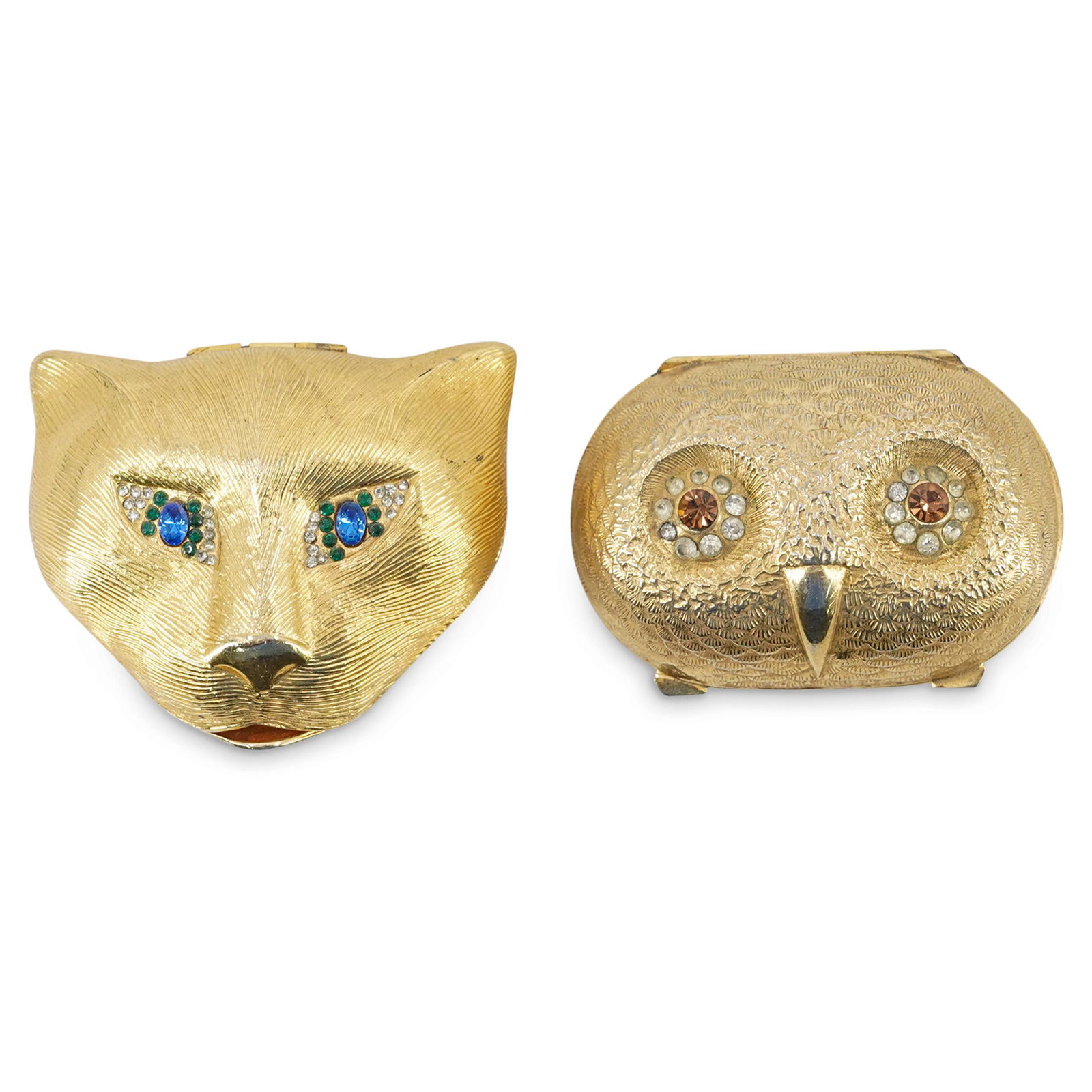 (2 Pc) Italian Vintage Compact Powder Cases (1 of 6)