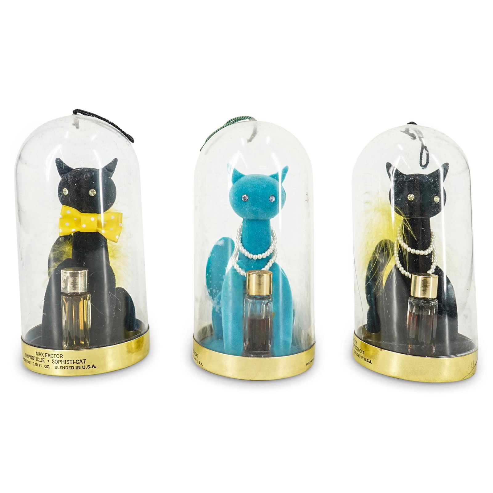 (3 Pc) Max Factor "Sophisti-Cat" Perfume Bottles Set (1 of 9)