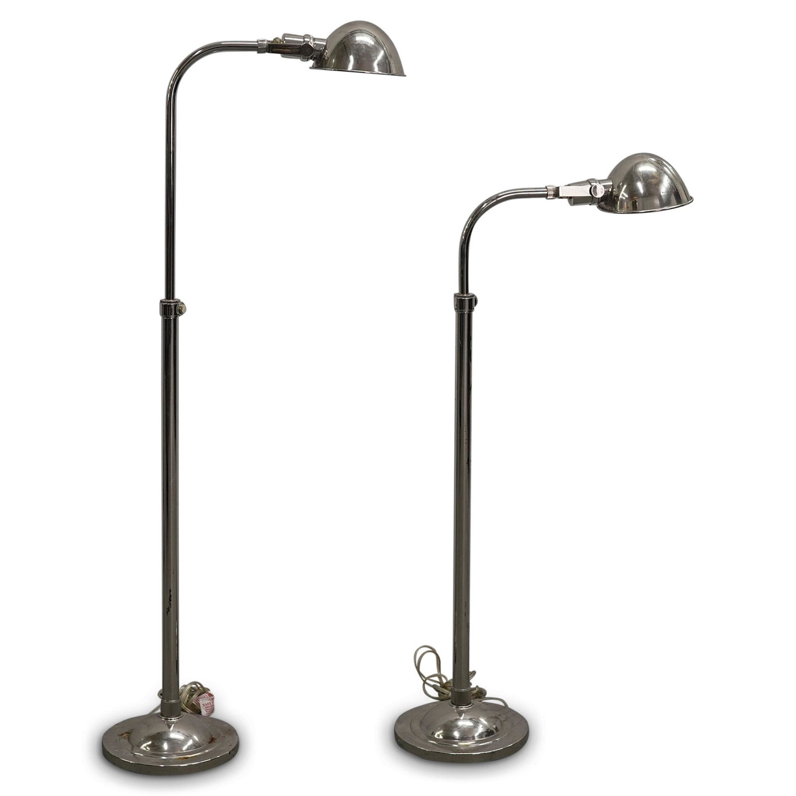 Pair of Chrome Sonneman Style Floor Lamps (1 of 8)