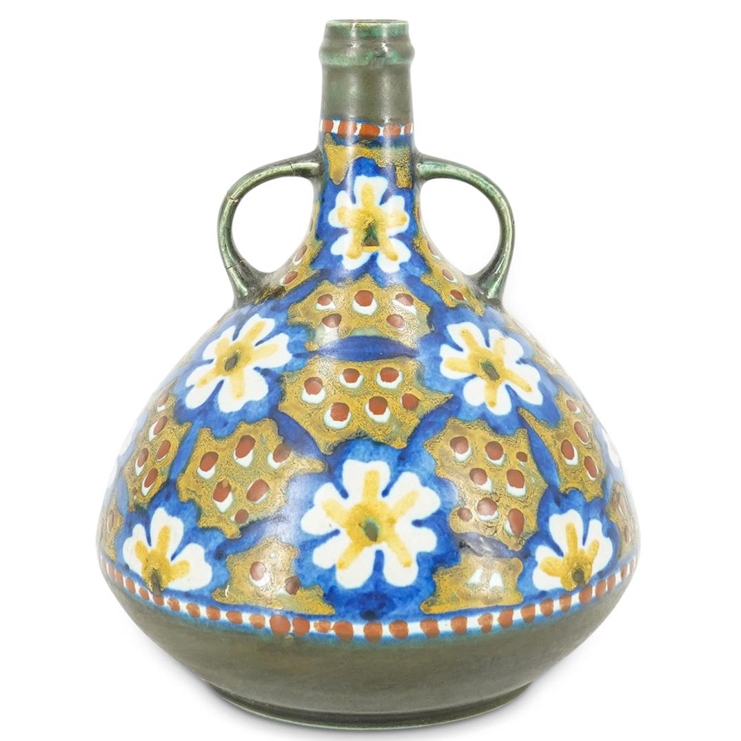 KK Gouda Holland Handled Amphora Pottery Vase (1 of 5)