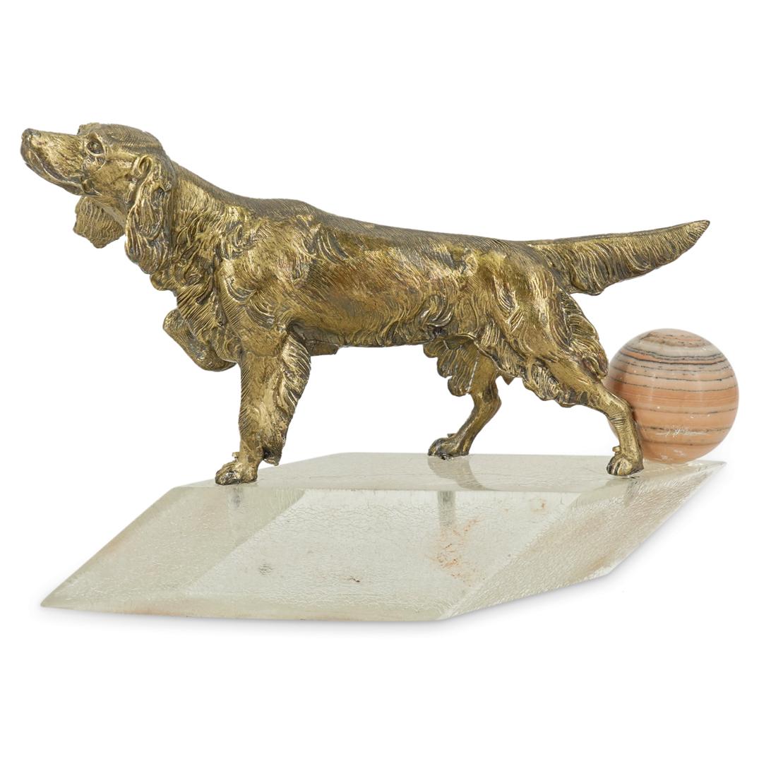 Mixed Metal Spaniel Statue (1 of 7)