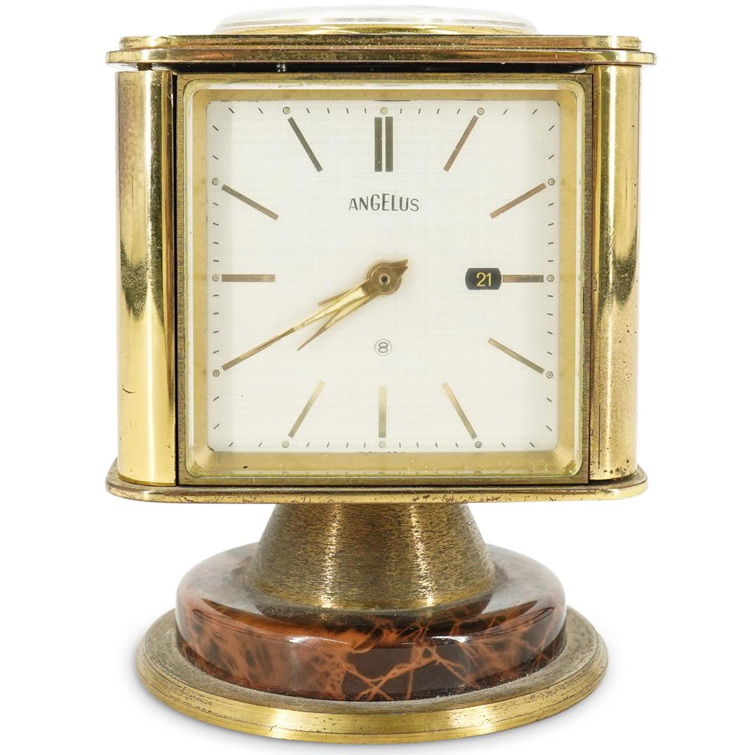 Swiss Angelus Rotating Table Clock (1 of 9)