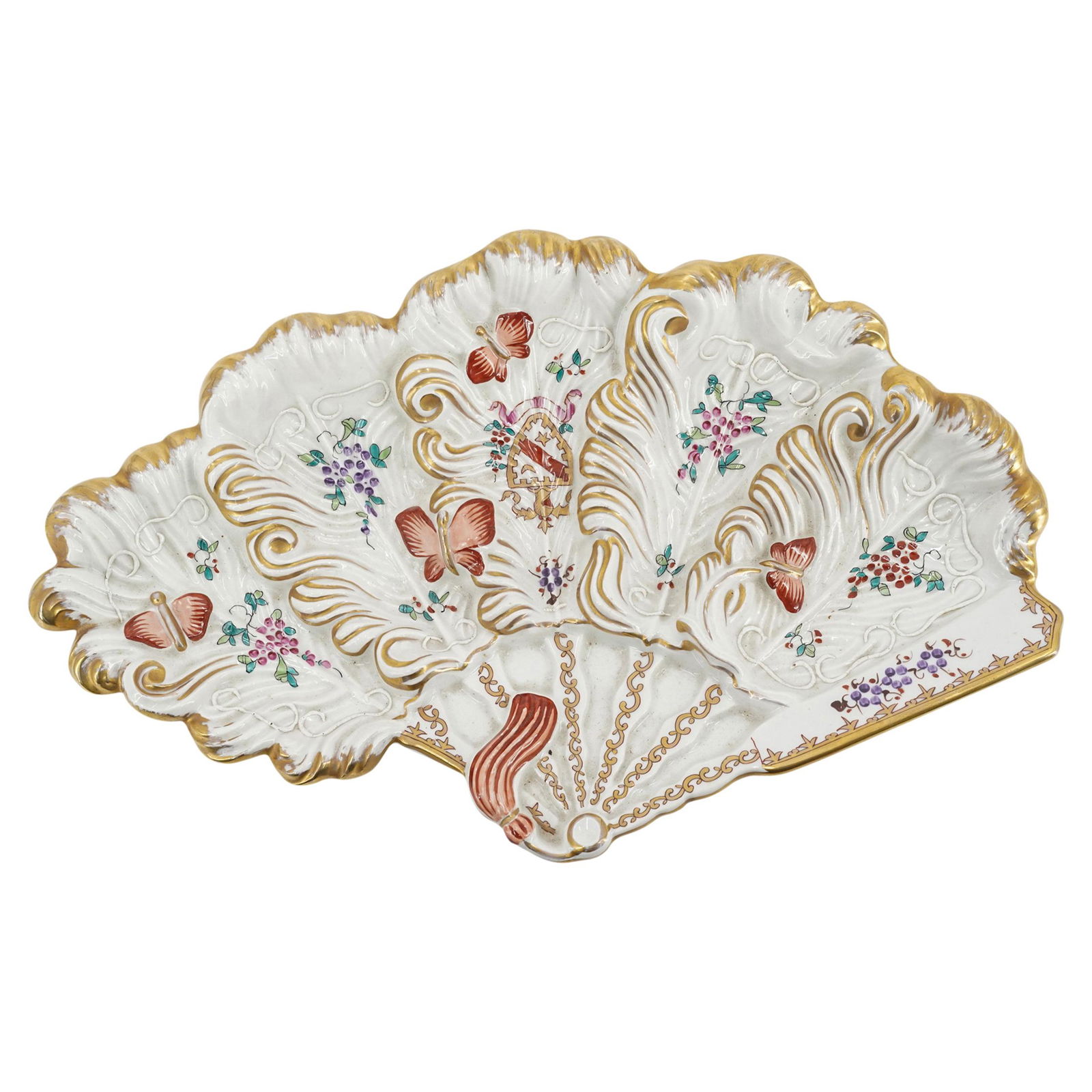 Porcelaine de Paris Enamel and Gilt Serving Dish (1 of 7)