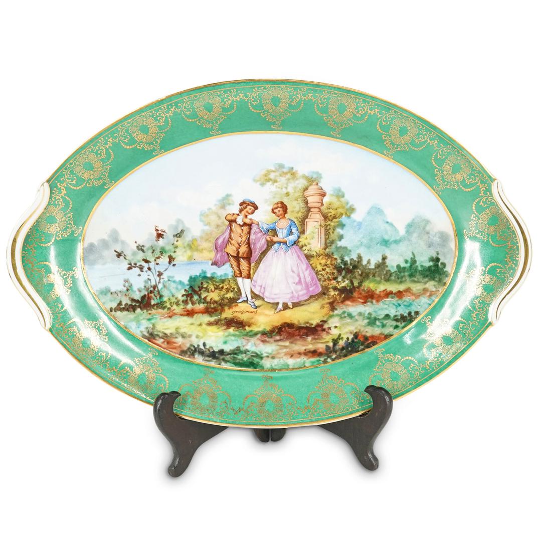 French Limoges Porcelain Oval Serving Dish (1 of 8)