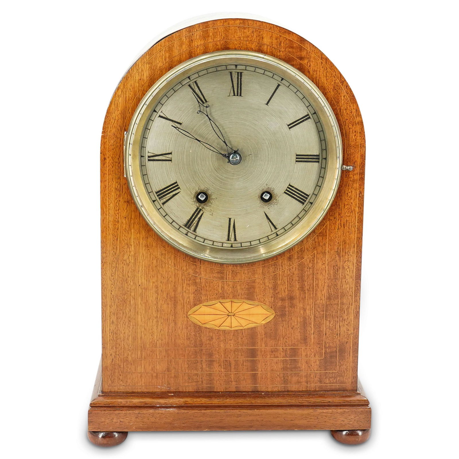 Wooden Marquetry Mantel Clock (1 of 6)