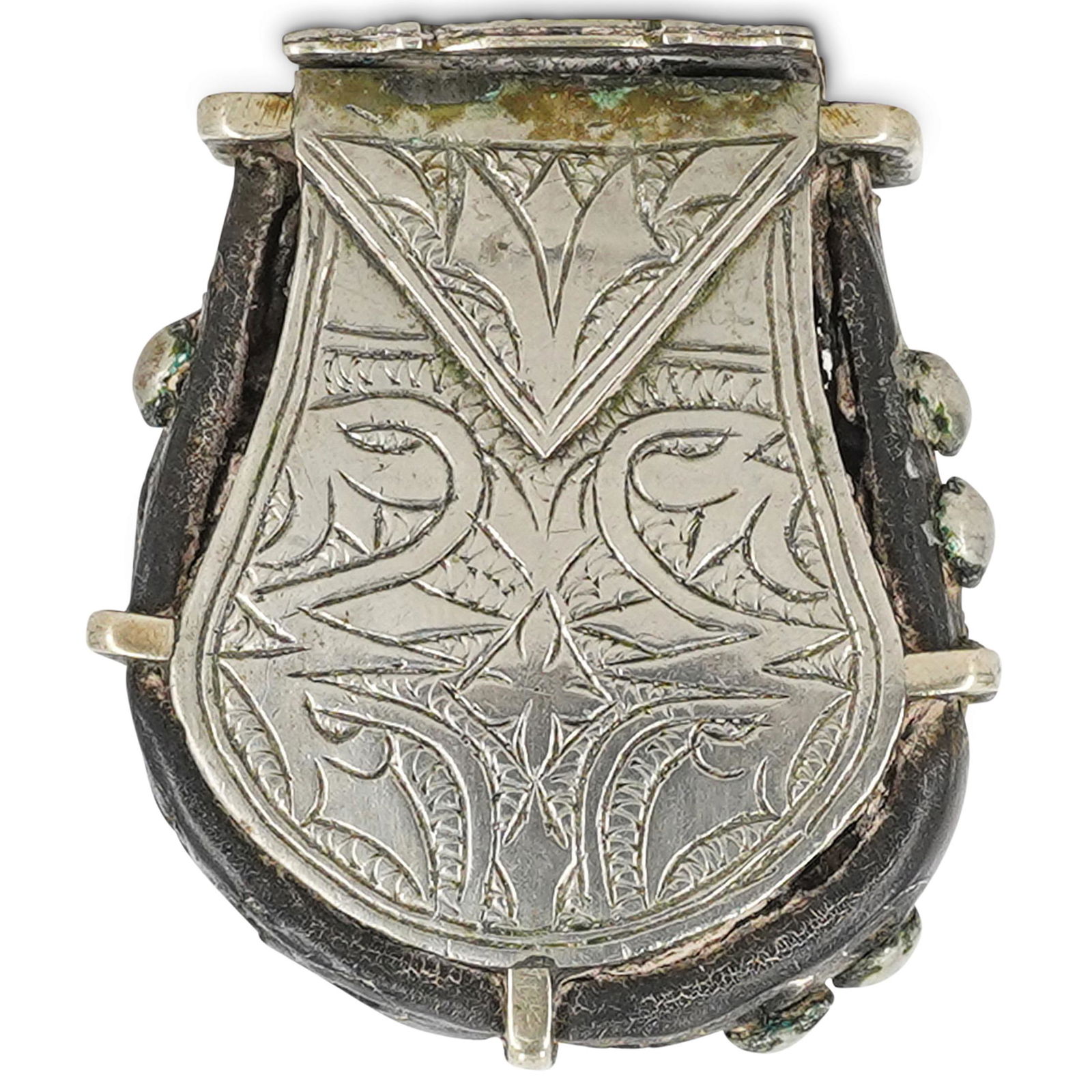 Antique Ottoman Silver Powder Flask (1 of 5)