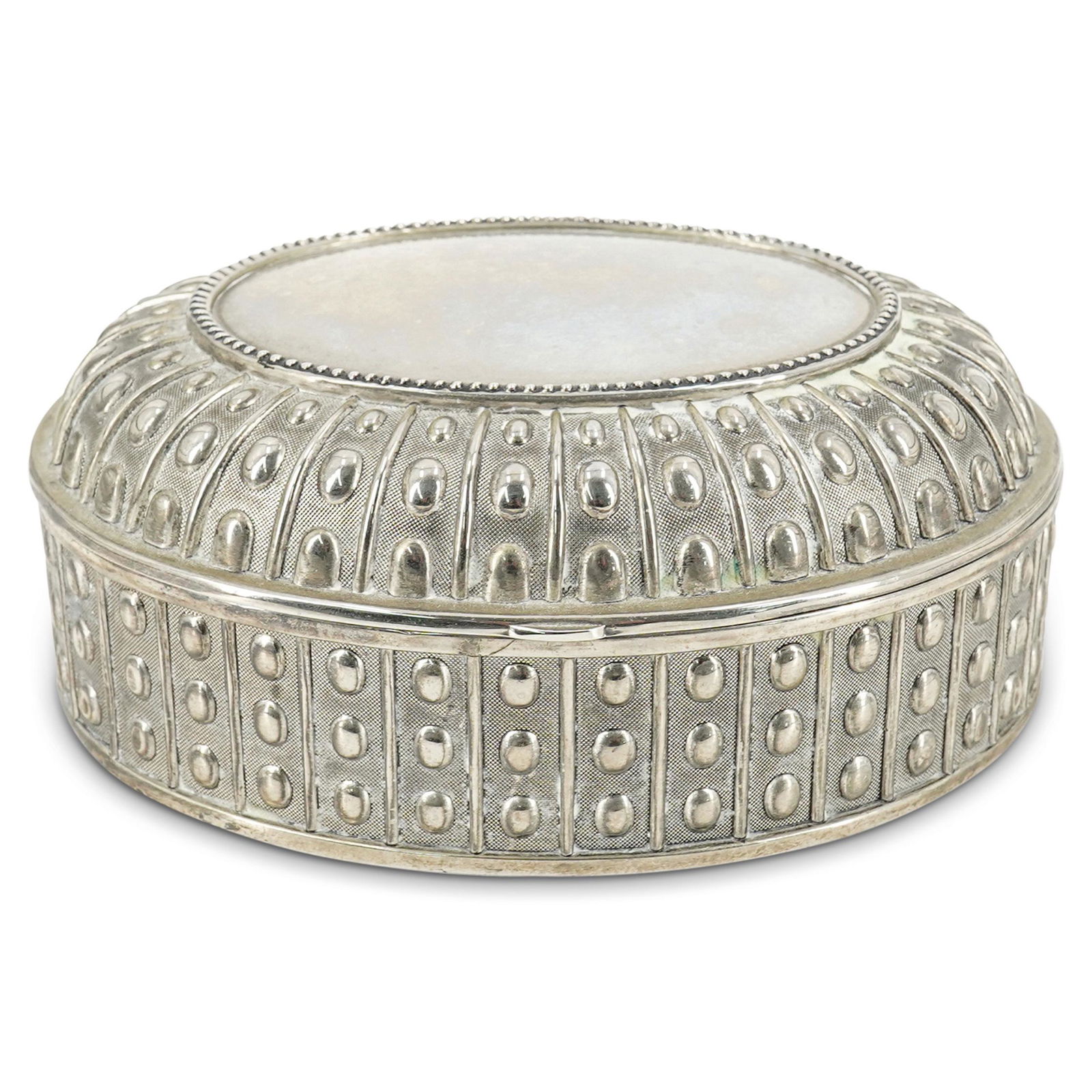 Antique Silver Plated Jewelry Box (1 of 7)