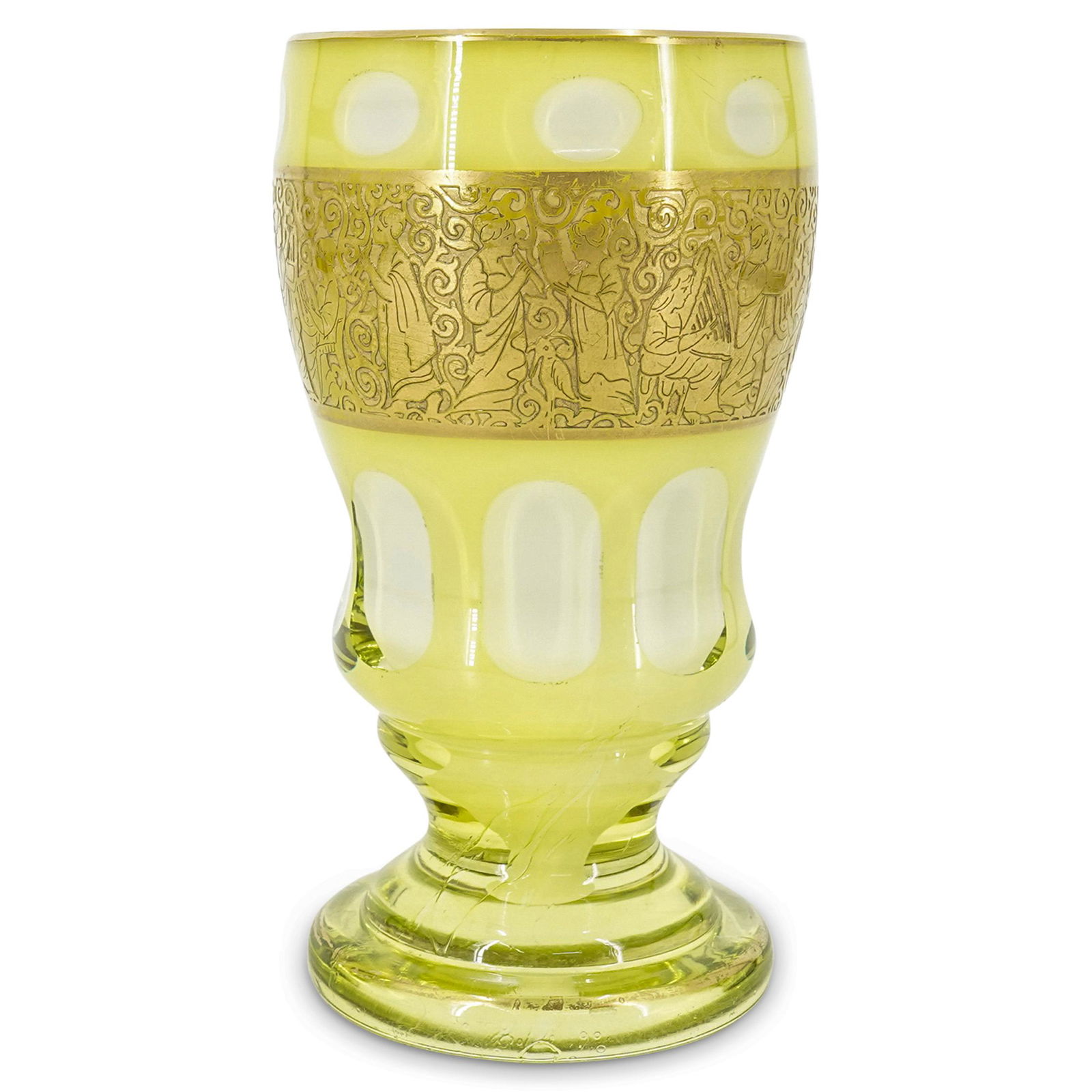 Bohemian Gilt Crystal Goblet (1 of 7)