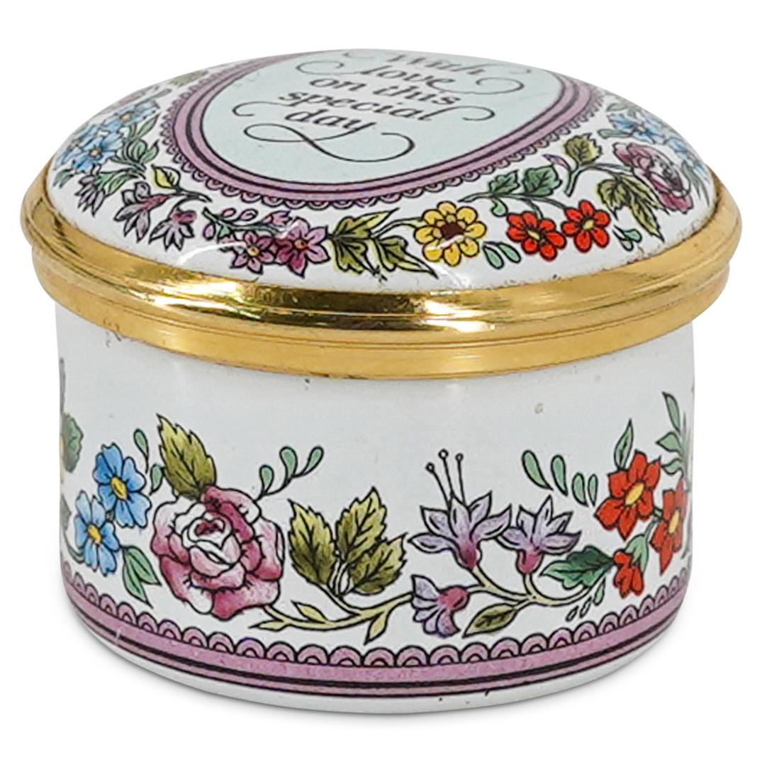 Halcyon Days Enamels "Special Day" Keepsake Box (1 of 5)