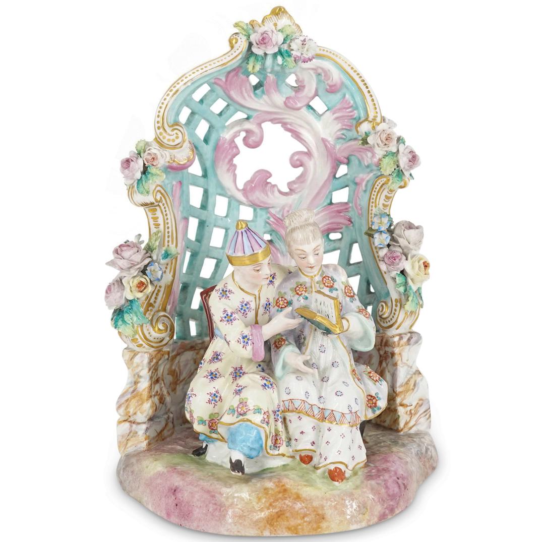 Antique Meissen Figural Porcelain Group (1 of 6)