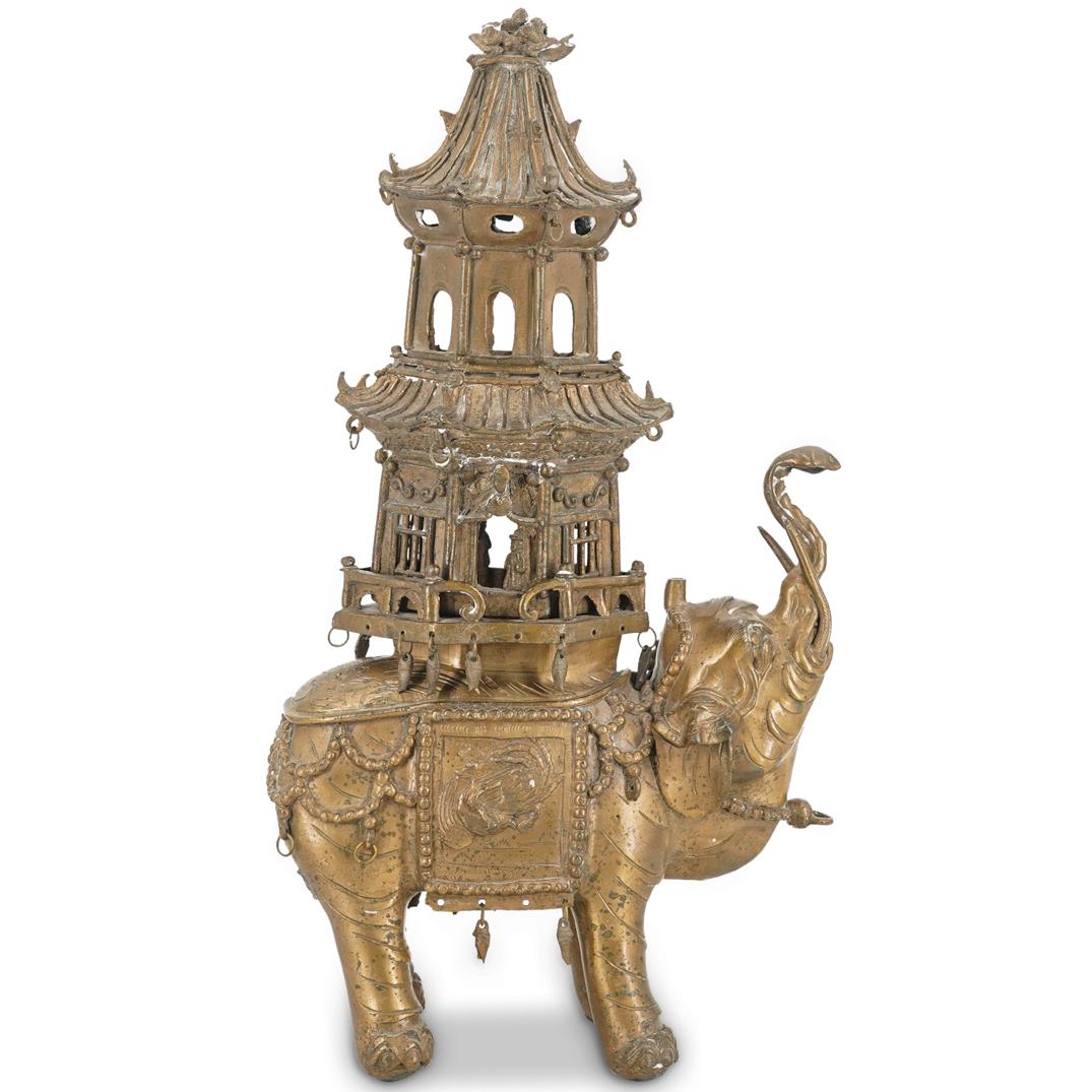 Chinese Bronze Elephant Censer (1 of 6)
