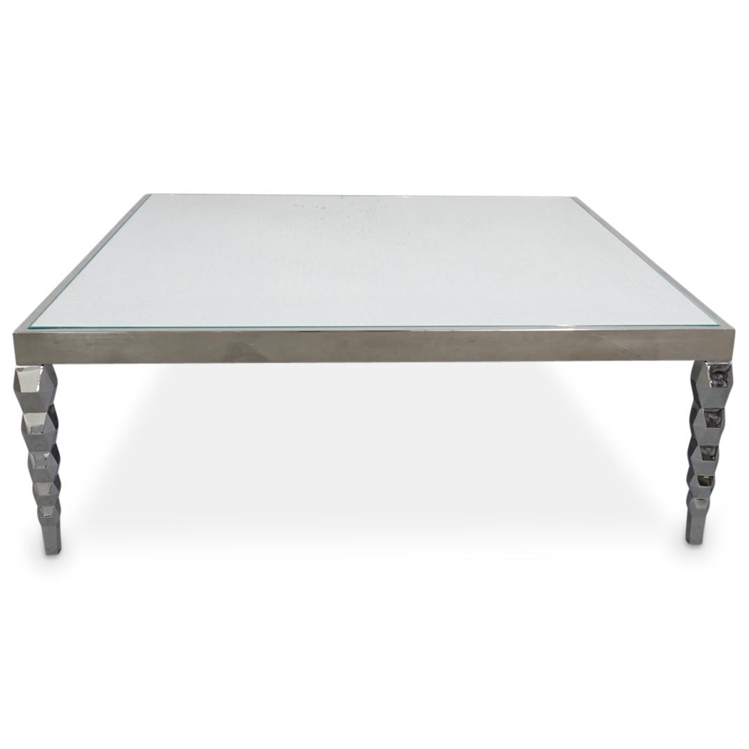 Roberto Cavalli Italian Chrome Coffee Table (1 of 8)
