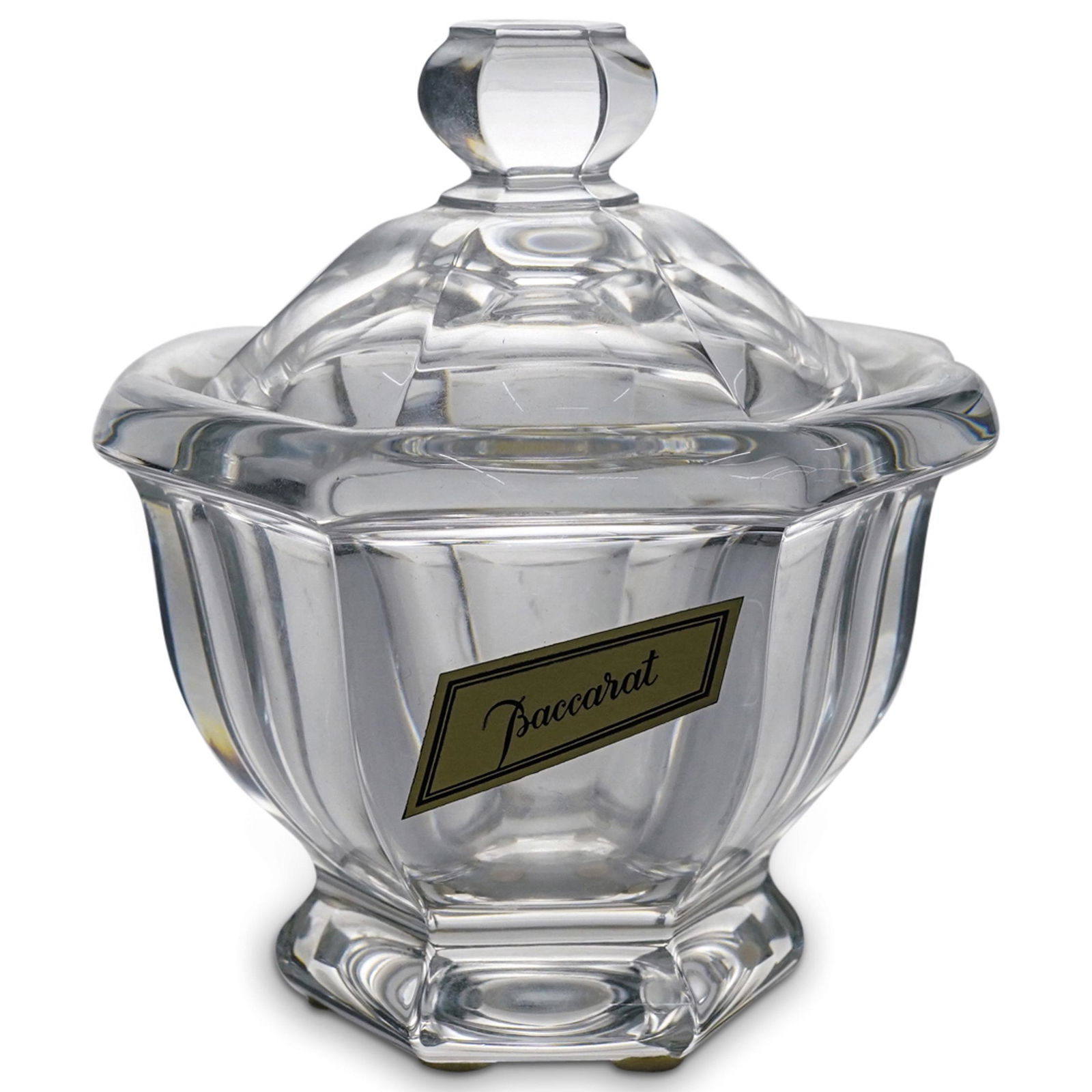 Baccarat Crystal "Bretagne" Lidded Jar (1 of 3)