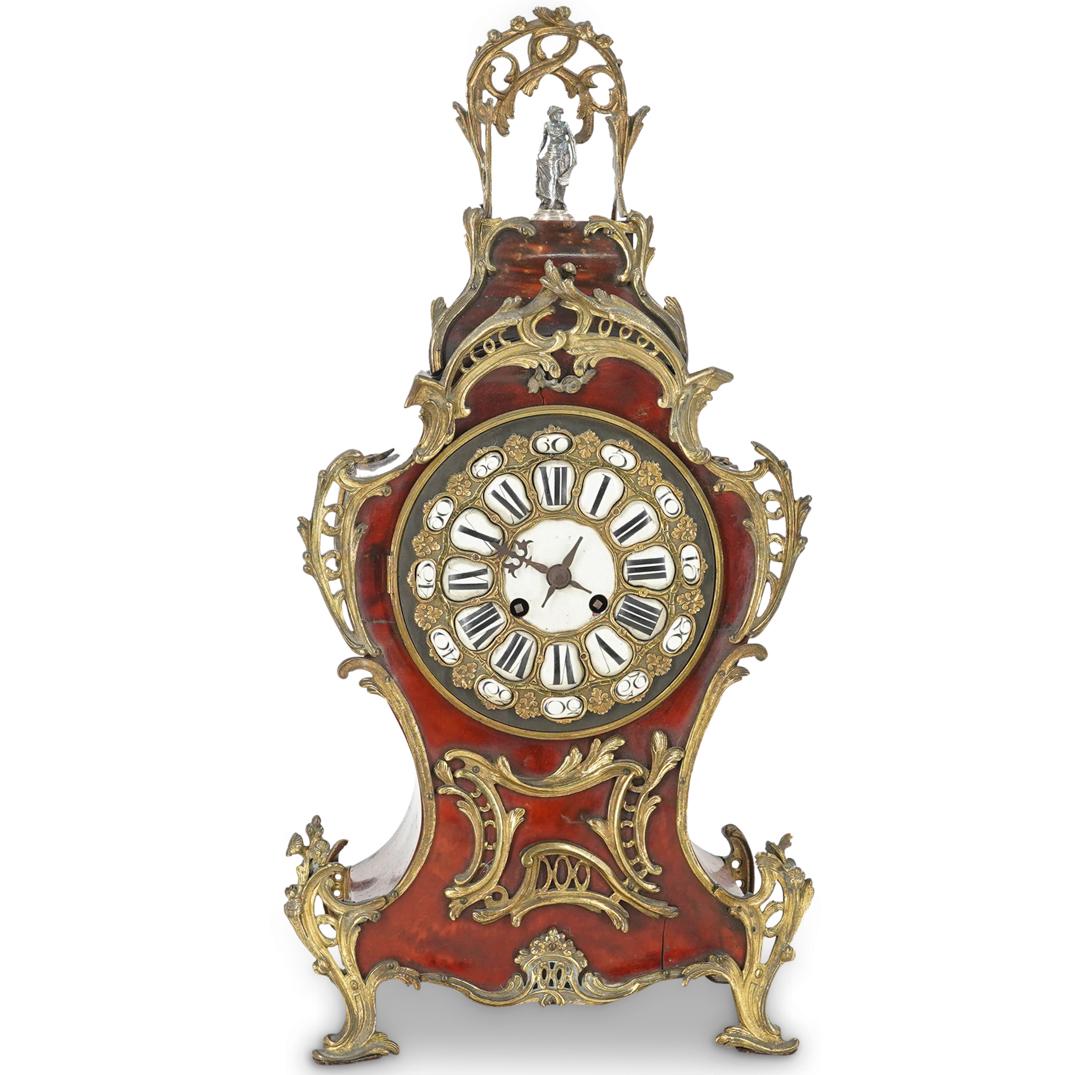 French Wood And Bronze Mantel Clock (1 of 10)