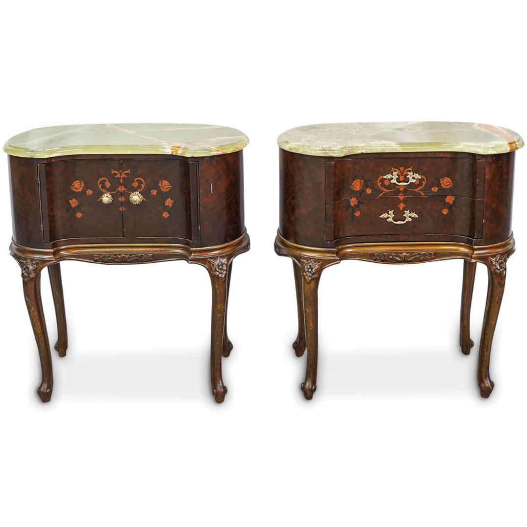 Pair Of Antique French Onyx Top Tables (1 of 14)