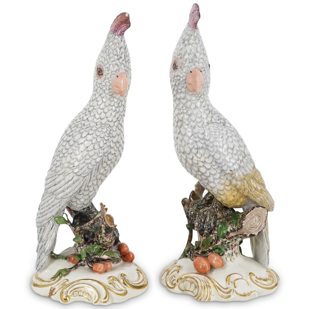 Pair Of Nymphenburg Porcelain Bird Sculptures (1 of 7)