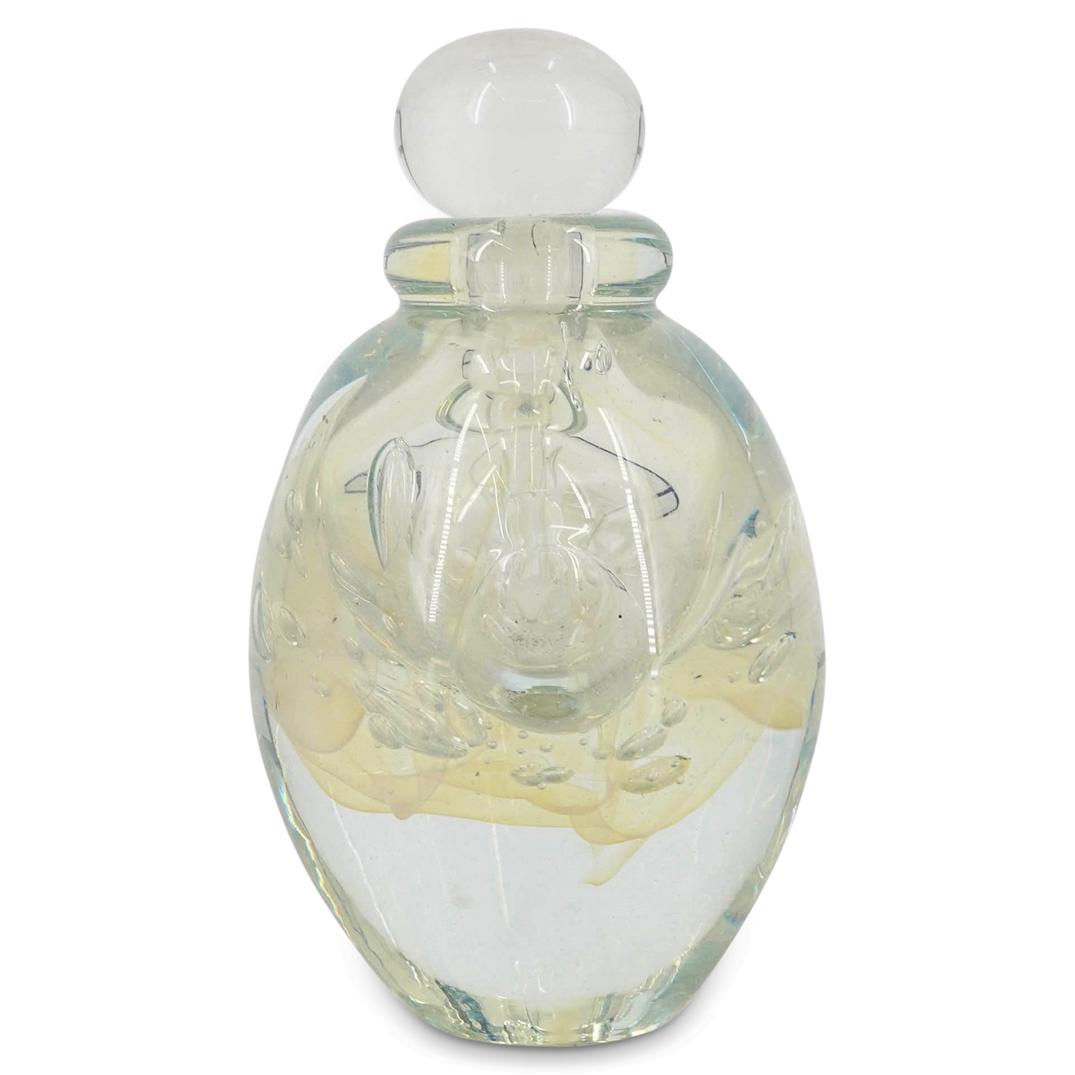 Signed Robert Eickholt Blown Art Glass Perfume Bottle (1 of 4)