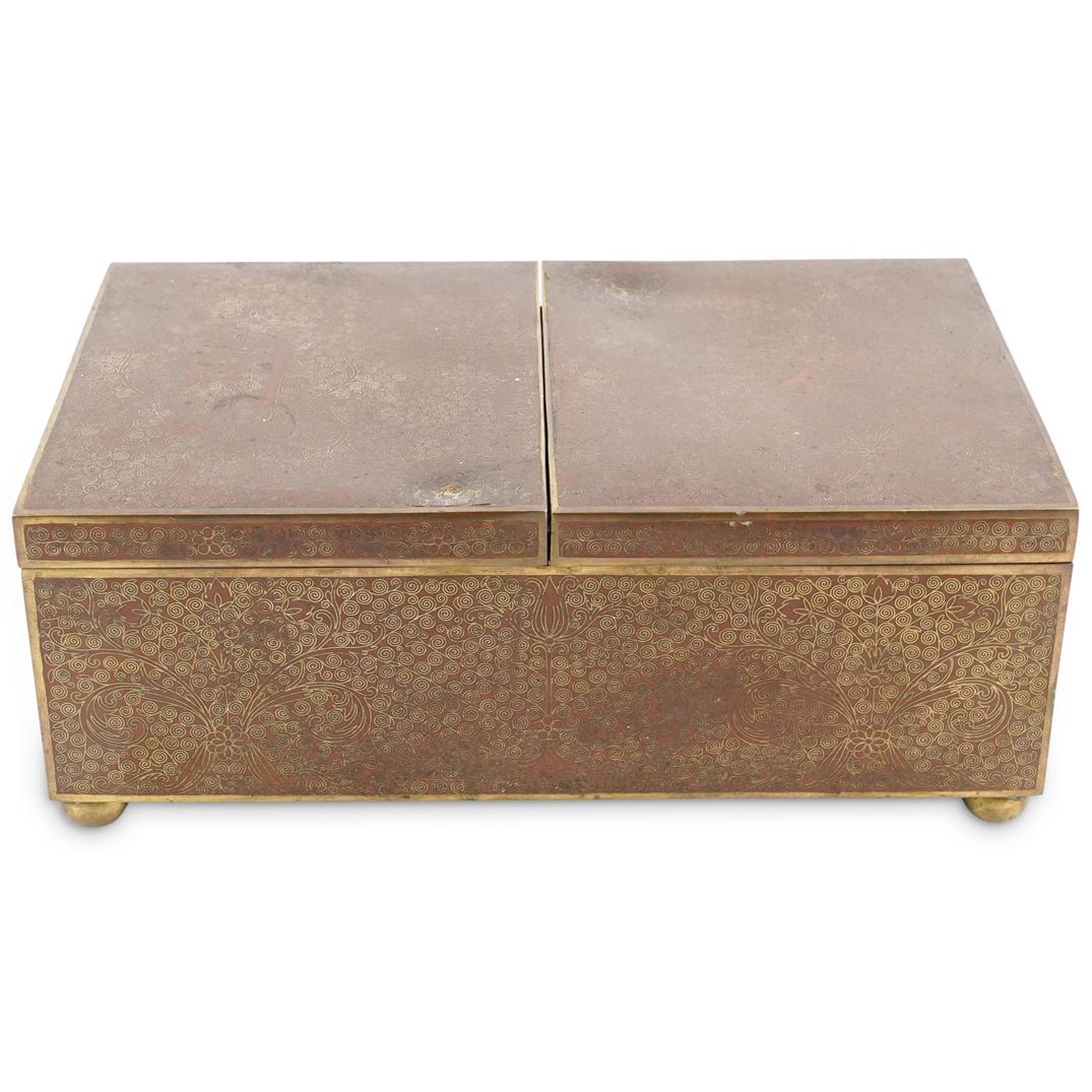 Antique Chinese Double Lidded Cloisonne Box (1 of 6)