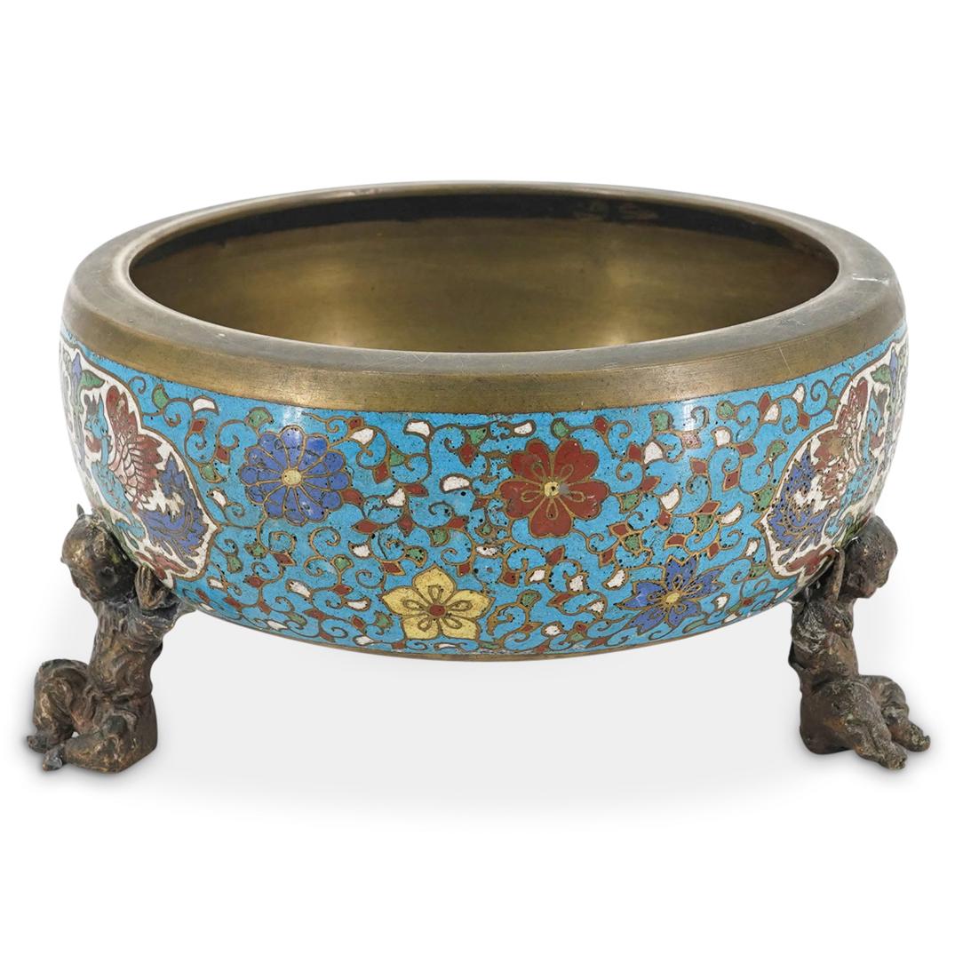 Chinese Cloisonne Footed Bowl (1 of 6)