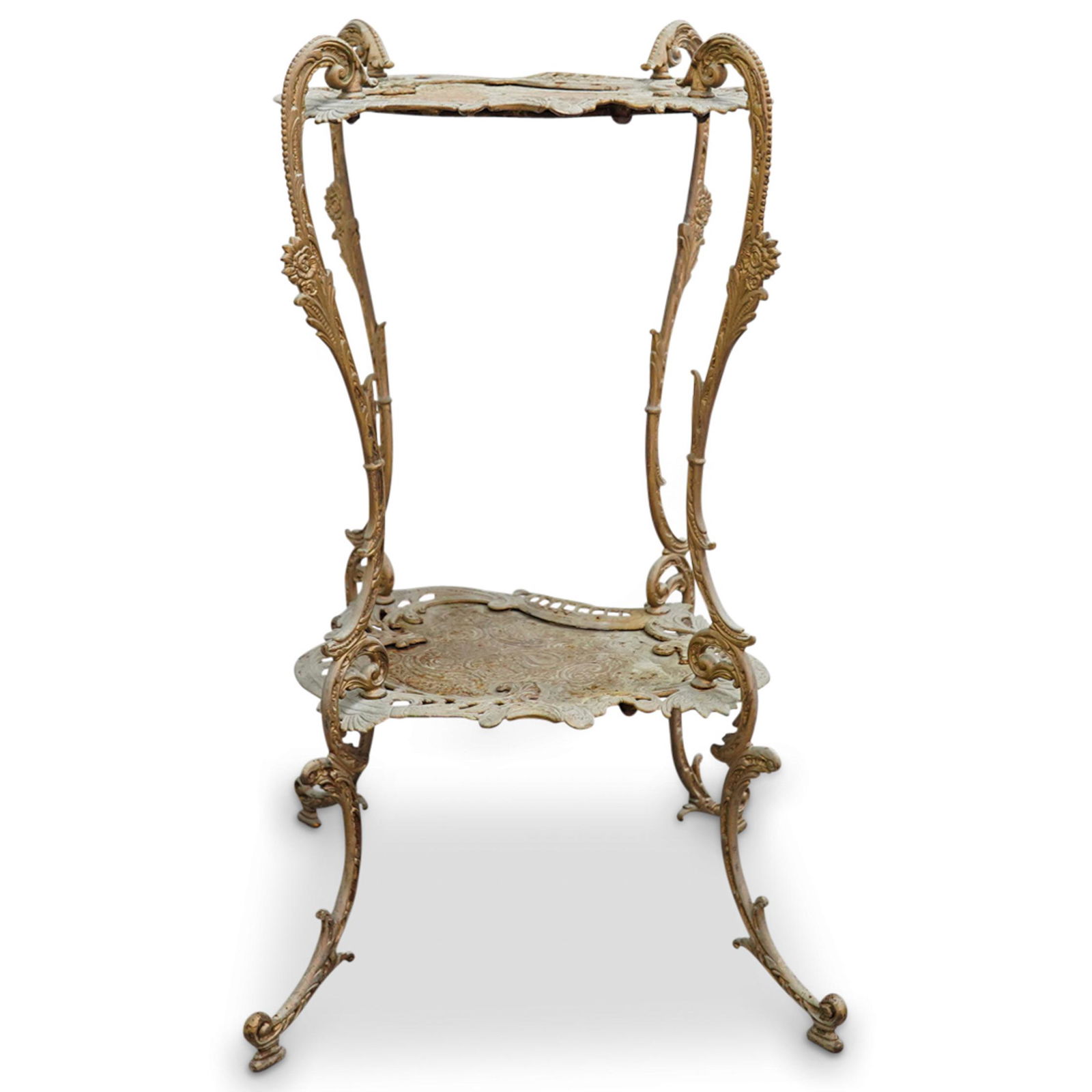 Antique European Metal Side Table (1 of 4)