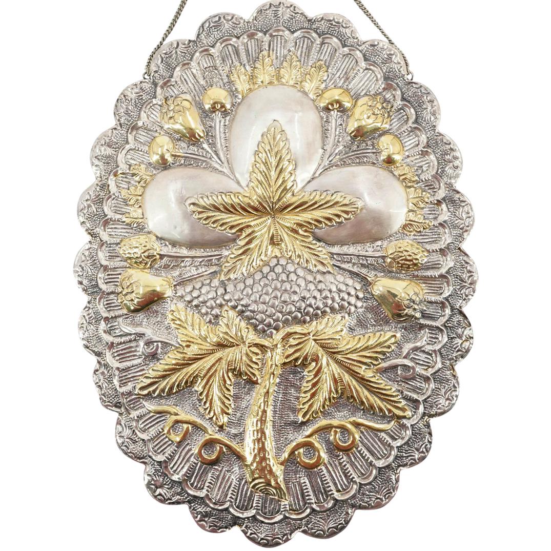 Camusso Style 900 Silver And Gilt Mirror (1 of 4)