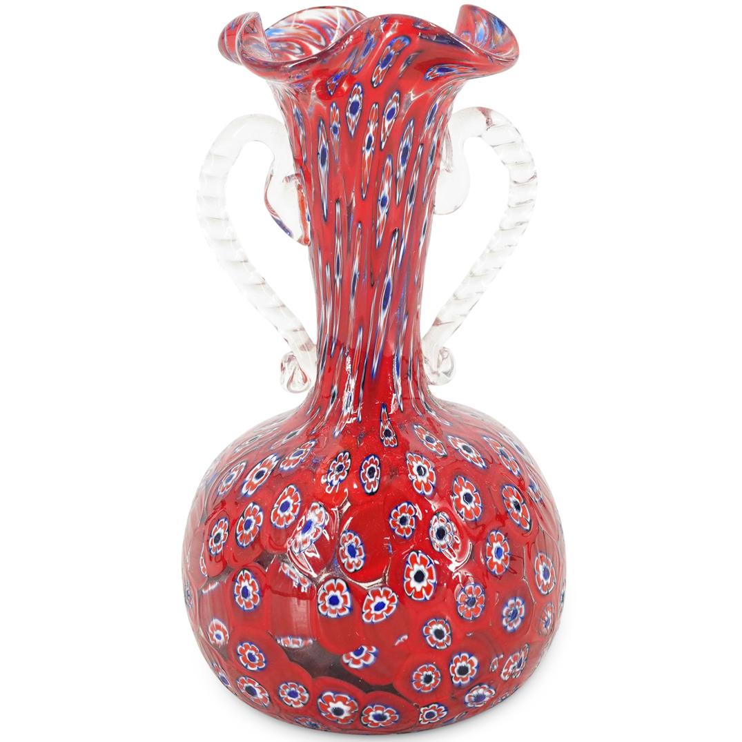 (2 Pc) Murano Glass Vases (1 of 8)